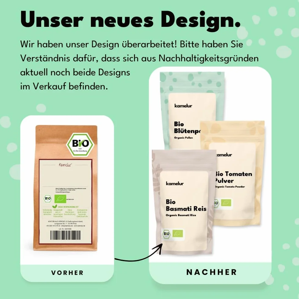 Kamelur 20g Echte BIO Bourbon Vanille gemahlen aus Madagaskar - aromatisches BIO Bourbon Vanille Pulver, ohne Zusätze