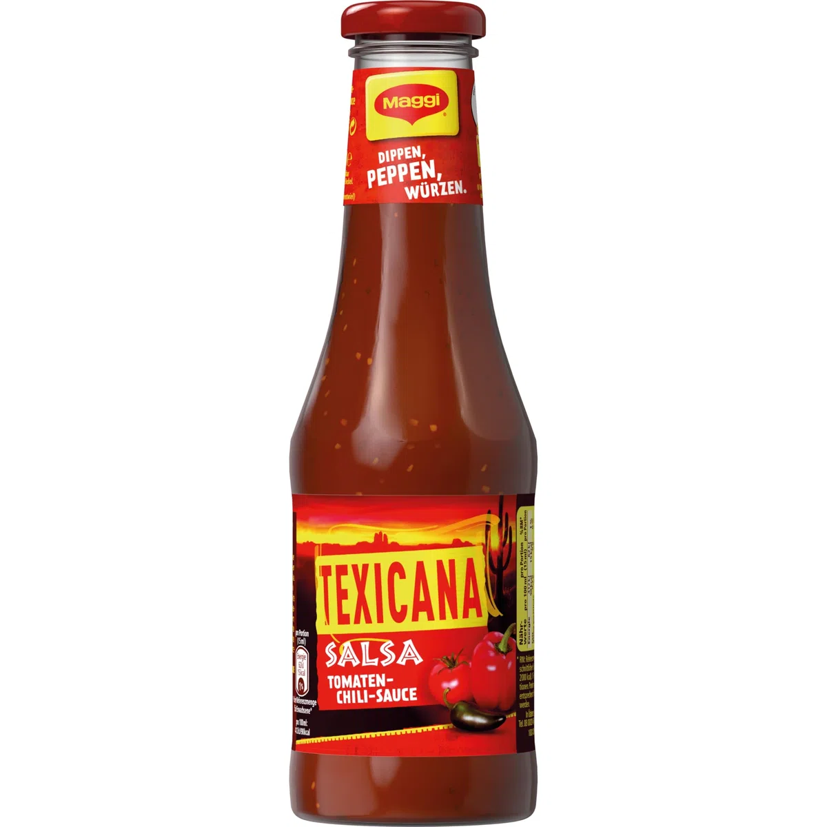 MAGGI Texicana Salsa | Tomaten-Chilli-Soße als Dip und Würzsauce |