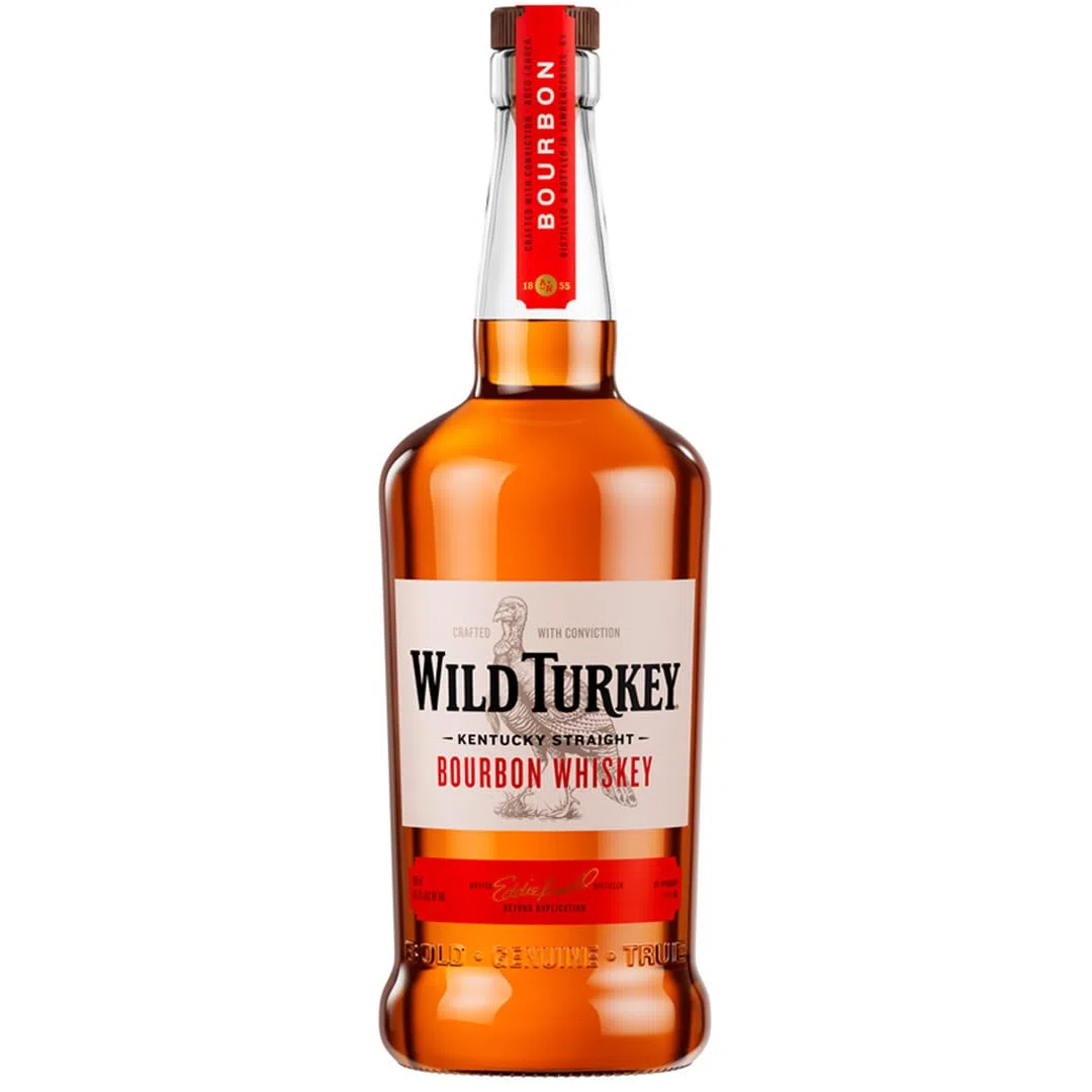 Wild Turkey Kentucky Straight Bourbon Whiskey - charaktervoller Whiskey - ideal für Cocktails - 40,5% Vol. Alkohol - 1 x 0,7 l