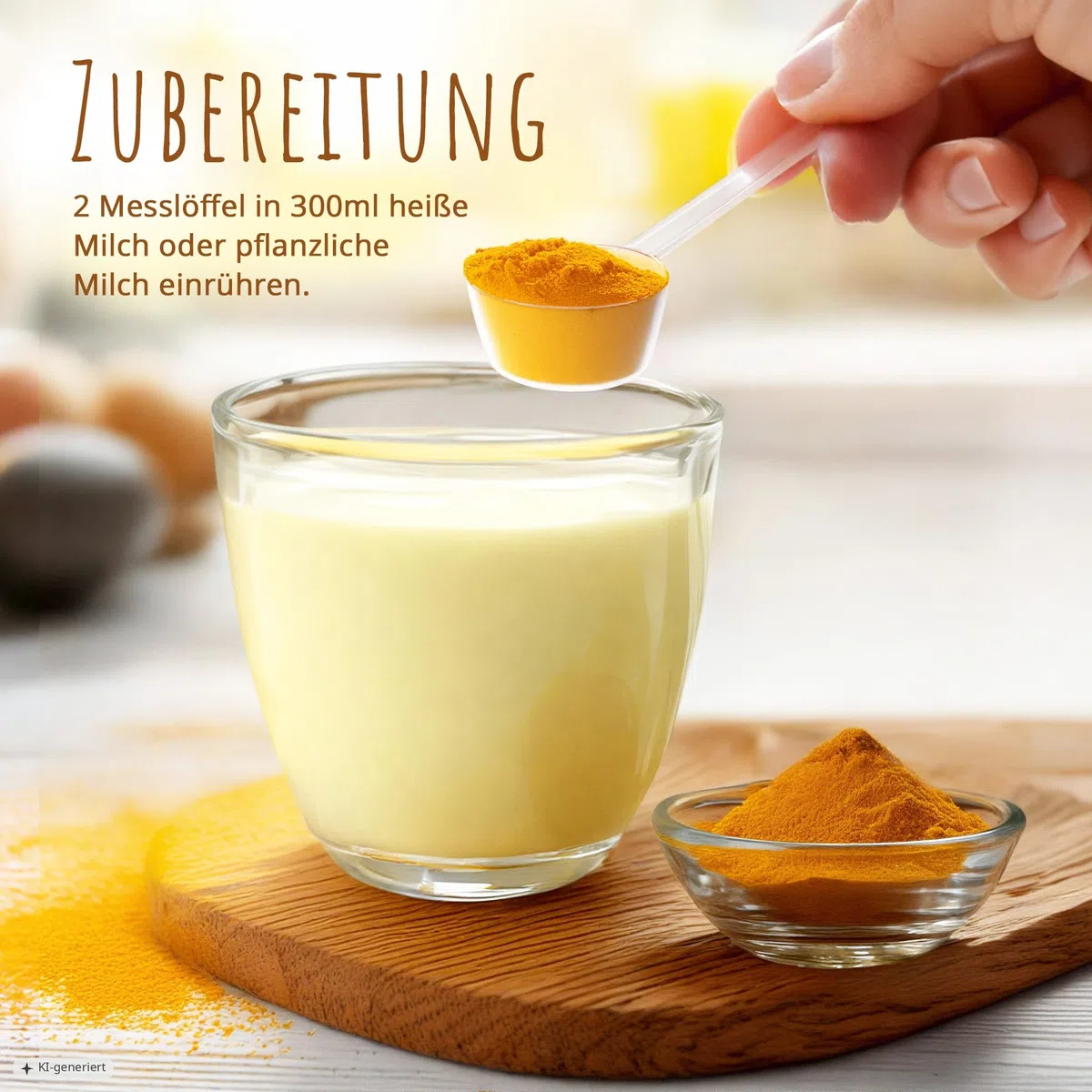 EWL BIO Goldene Milch 600g | Golden Milk mit Kurkuma & Ashwagandha | Dose | ergänzt durch Ingwer, Ceylon Zimt, Ceylon Pfeffer & Kokosblütenzucker I Kurkuma Latte bio mit Dosierlöffel