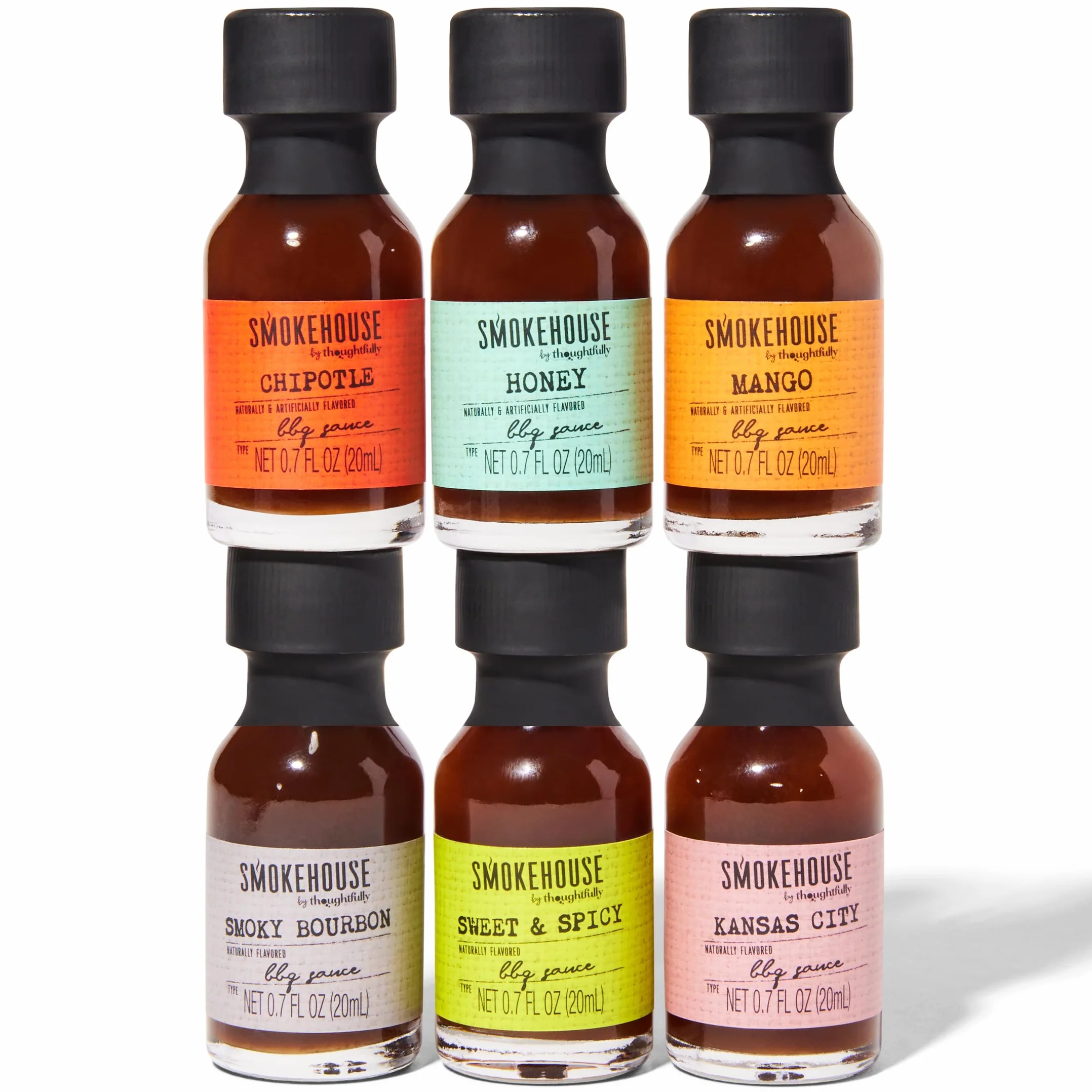Thoughtfully - BBQ Saucen Probier-Set - Geschenk-Set Mit 6 Kleinen Grill-Saucen à 20g - Geschenk für Männer und Frauen