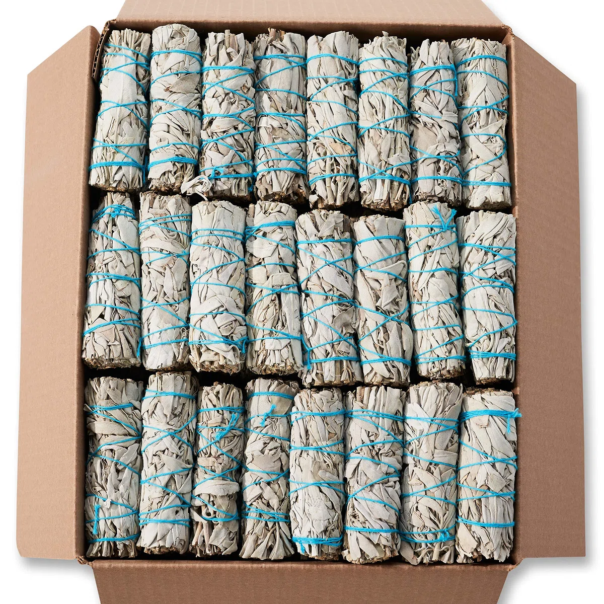 100 weiße Salbei-Smudge-Sticks, Großhandels-Masse – nachhaltig angebaut für Heilung, Stressabbau, spirituelle Nutzung und persönliche Entwicklung