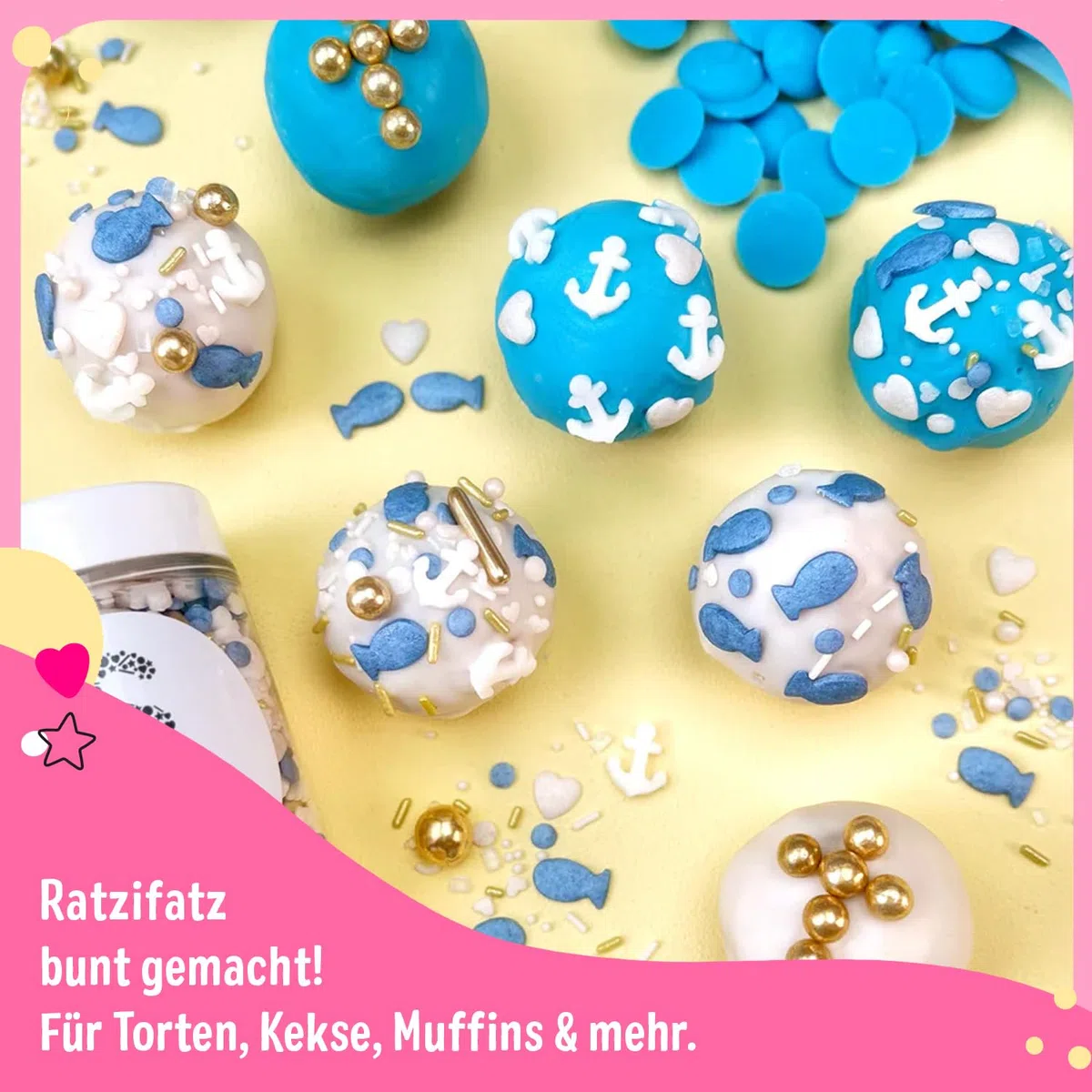 Super Streusel SuperGlitzerPuder Gold und Rosa Bundle - essbarer Glitzer für Torten, Tortendeko Glitzerstaub für Sahne, Fondant & Backwerke