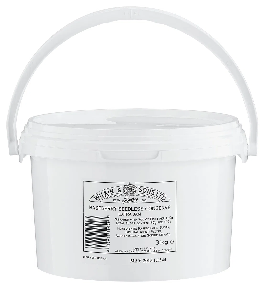 Tiptree Raspberry Seedless Conserve Extra-Jam Catering Tub 1x3kg