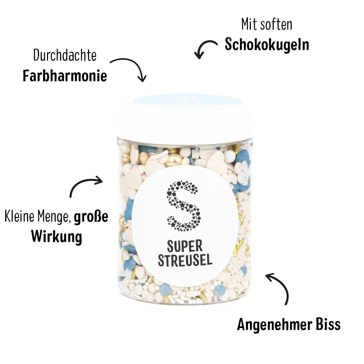 Super Streusel SuperGlitzerPuder Gold und Rosa Bundle - essbarer Glitzer für Torten, Tortendeko Glitzerstaub für Sahne, Fondant & Backwerke