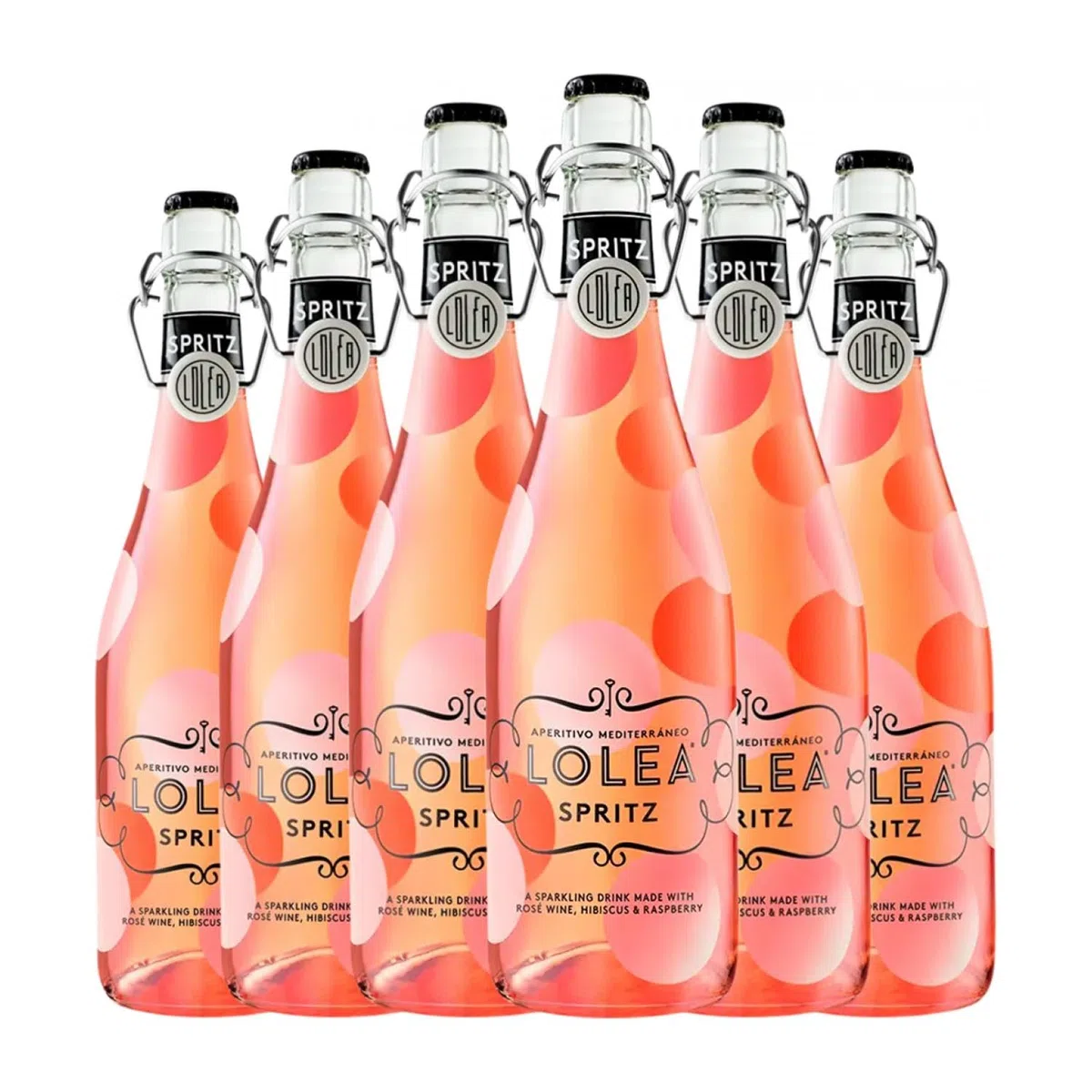 Wermut Lolea Spritz Rosé 75 cl (Karton mit 6 Flaschen von 75 cl)