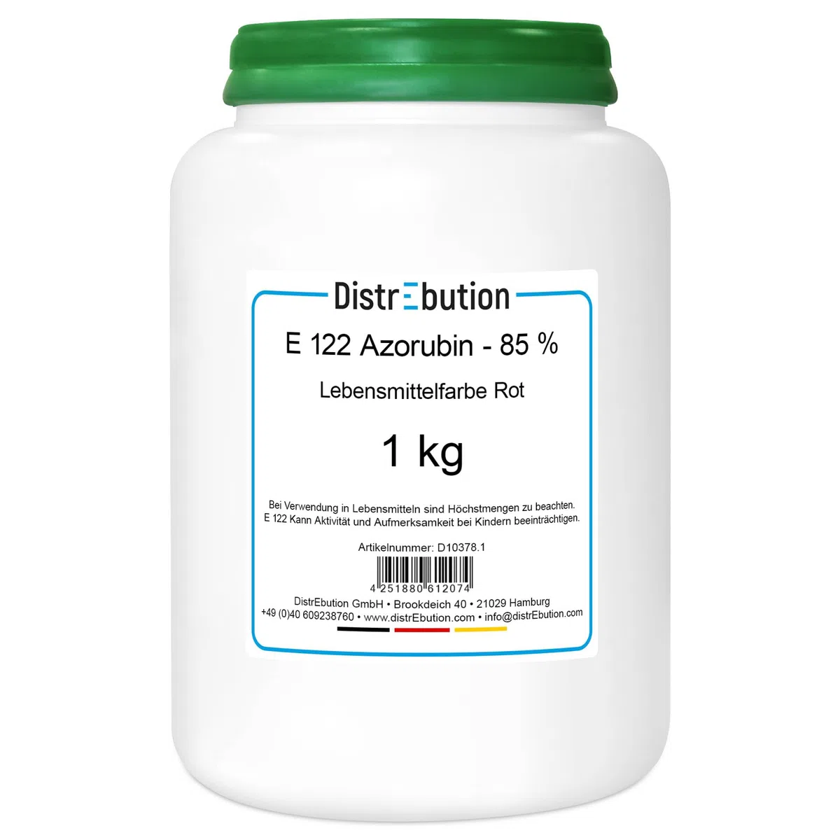 Lebensmittelfarbe Rot hochkonzentriert Pulver 1kg wasserlöslich E 122