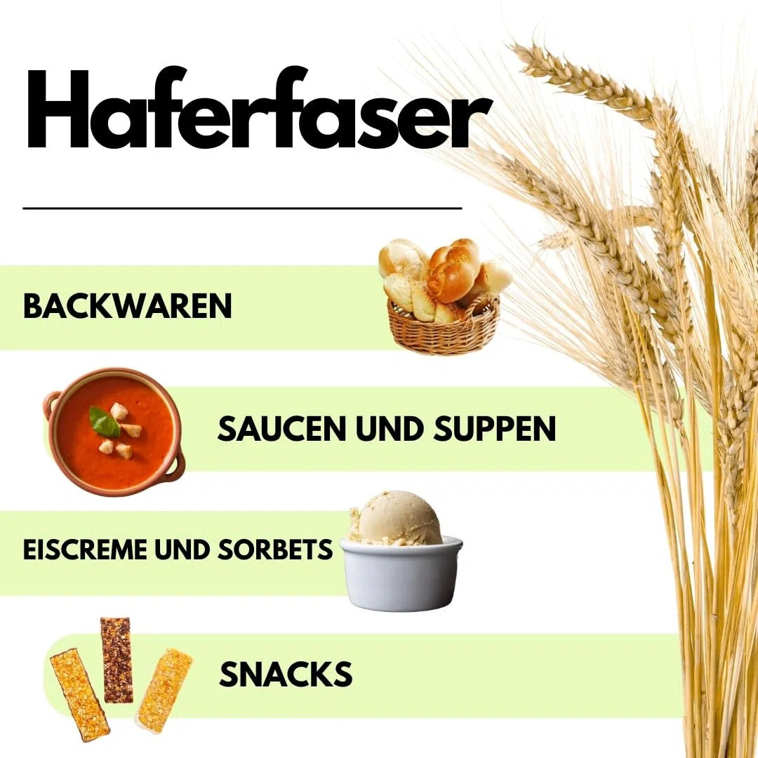 SaporePuro Haferfaser 1 kg - Glutenfrei - Natürliche Ballaststoffquelle