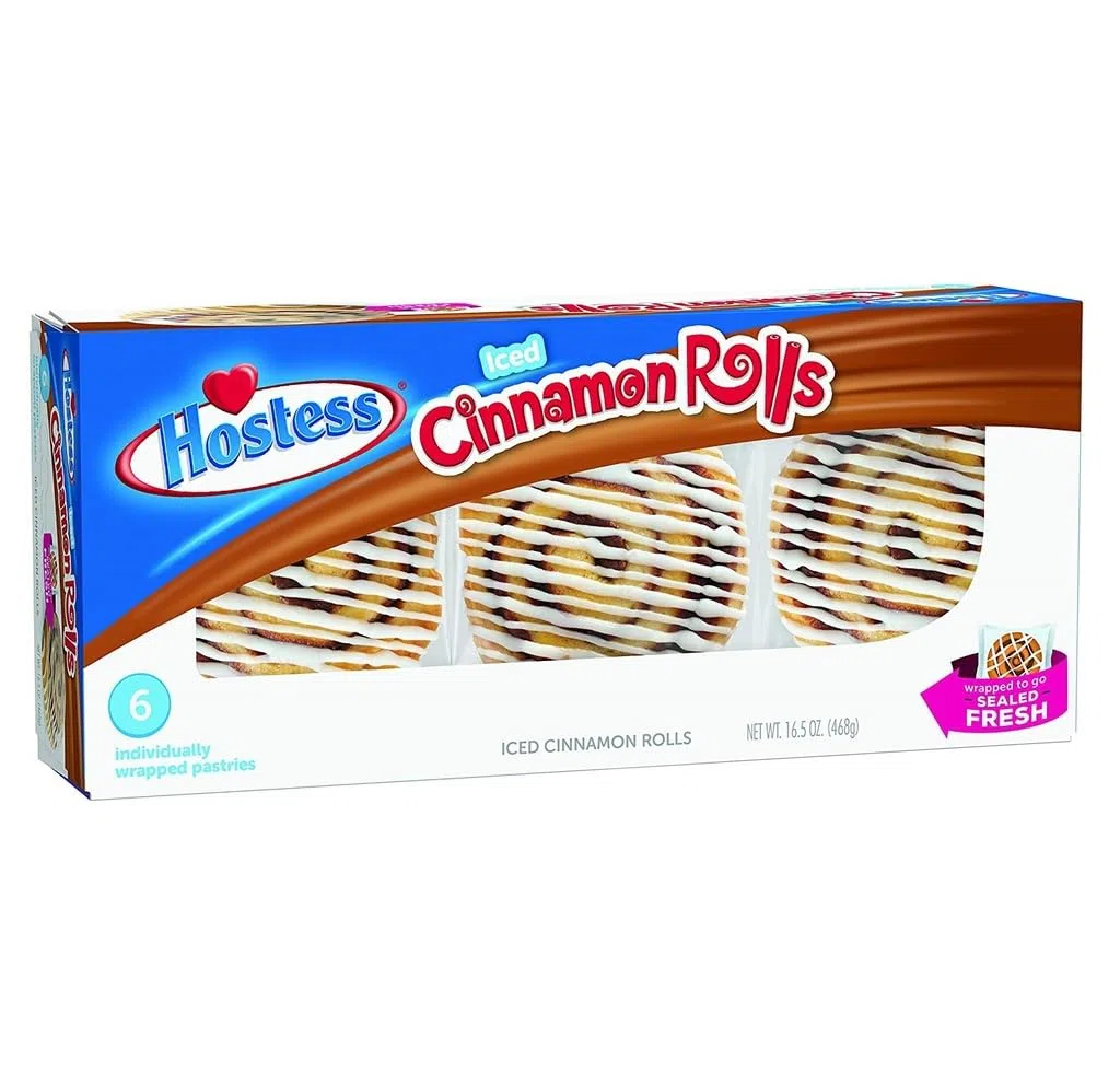 ArBo-Living Hostess Iced Cinnamon Rolls 6Stk 468g cremige Zimtschnecken wie frisch aus dem Ofen! Perfektes Dessert wenn es schnell gehen muss! + ArBo-Living Sticker