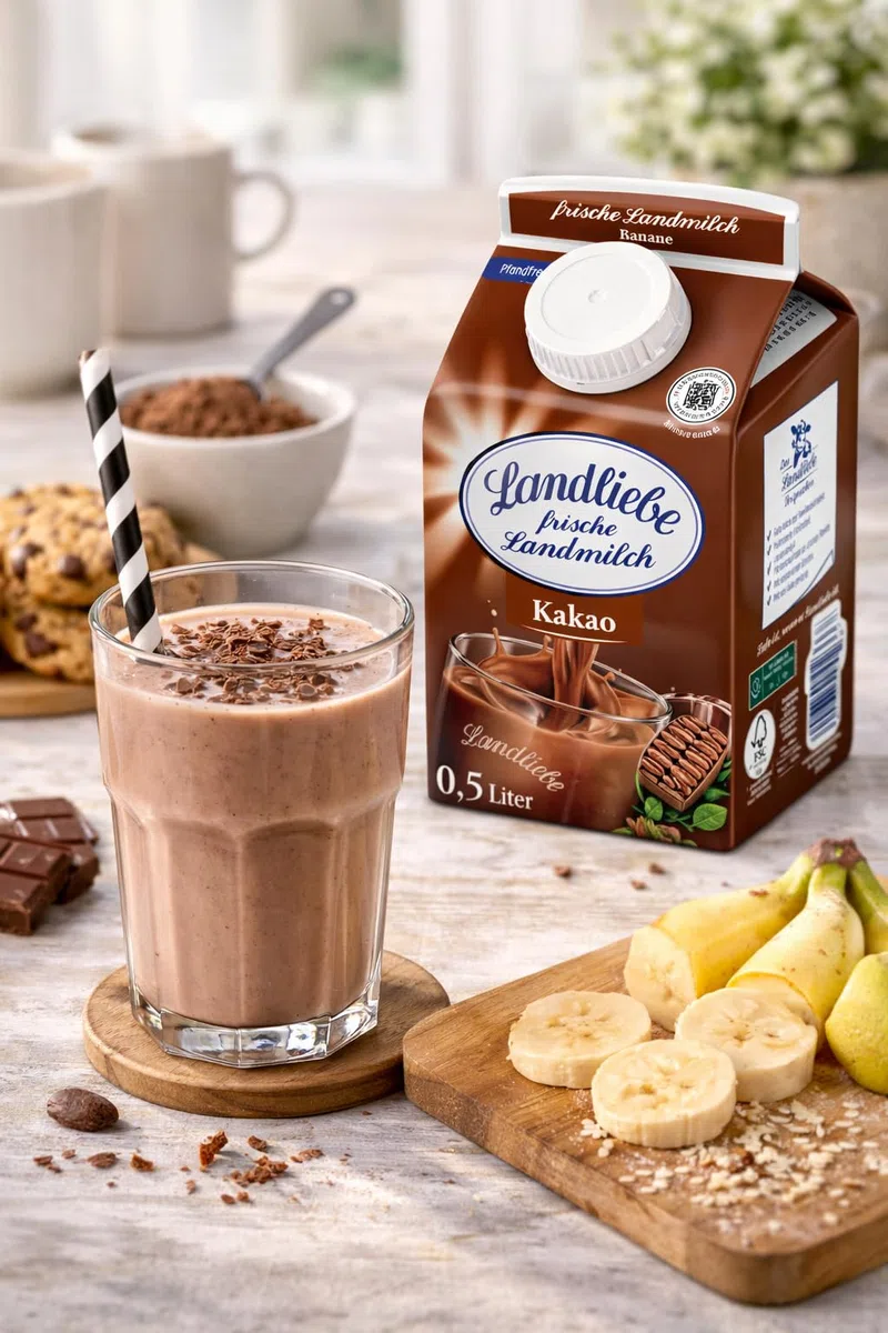 Landliebe - Kakao Milchmischgetränk 1,5% Fett, 10 x 0,5L – cremiger Trinkgenus, praktische To-go-Flaschen | powered by Fuduu.de