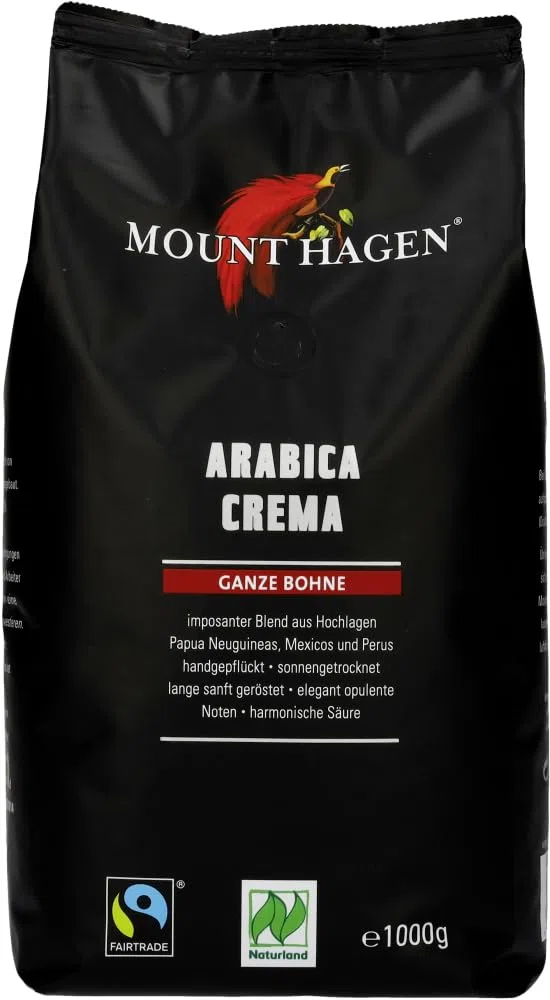 Röstkaffee Crema, ganze Bohne 12 x 1 kg