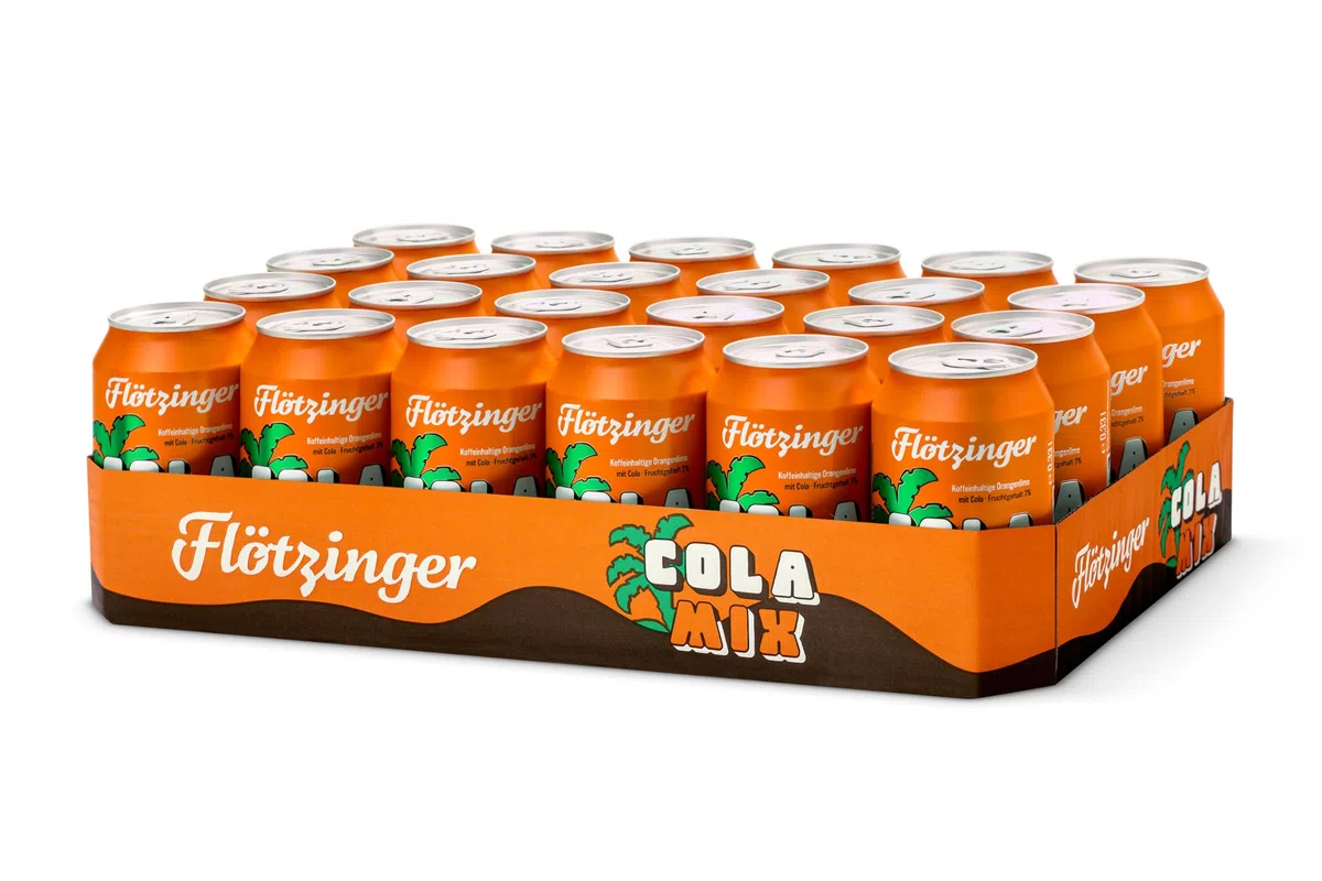 Flötzinger Cola Mix Dose, 330 ml, 24er Pack EINWEG | 24 x 0,33 l