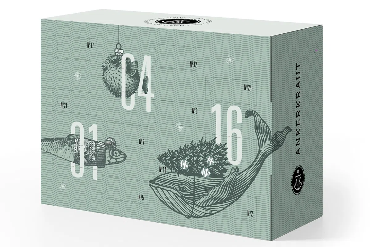Ankerkraut "der Lütte" Adventskalender 2025, der perfekte Probier-Kalender mit 24 kleinen Gewürz-Überraschungen, 24 Türchen zum Öffnen, Gewürze-Ideen, Adventskalender für Frauen, Männer, Div.