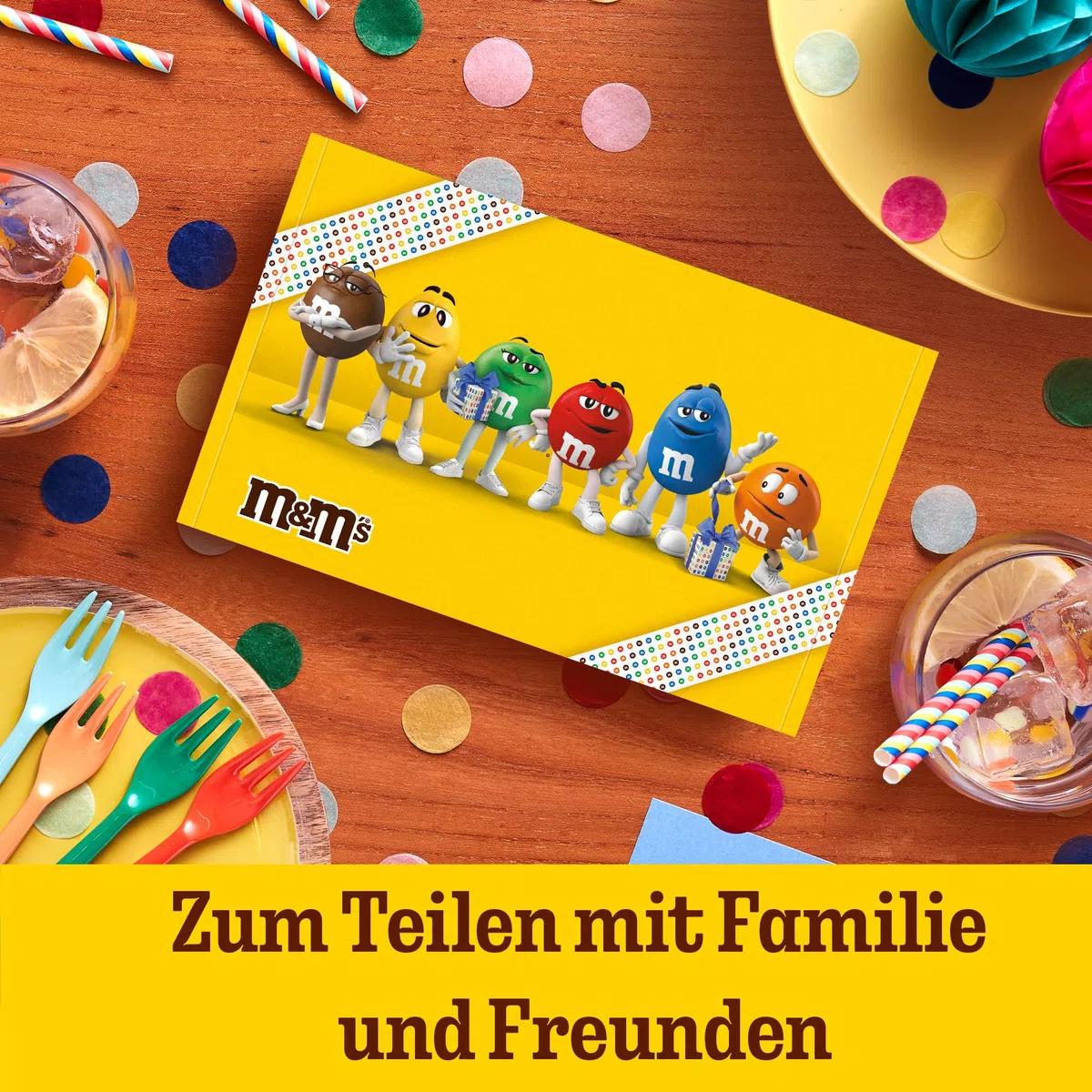 M&M´S Fan-Box I Schokolinsen Mix-Box I 7 Sorten I 9 Packungen I 724g I Peanut Crispy Schoko I Chocolate Minis