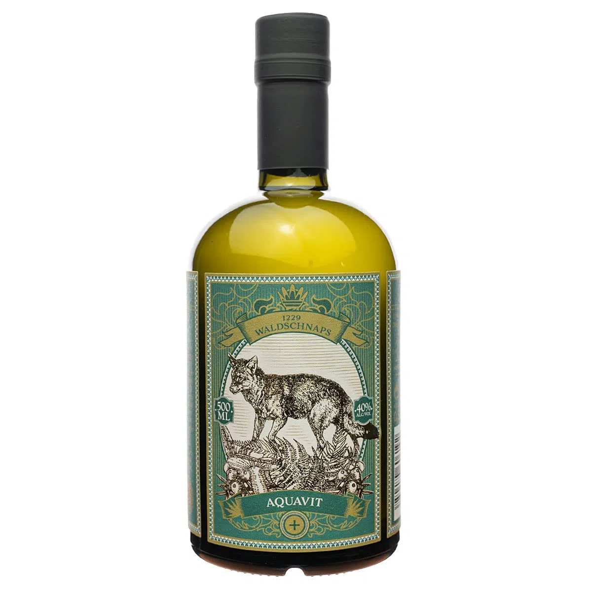 Aquavit 0.5l (40% Vol) - Waldaquavit - Mecklenburger Akvavit - 1229 Waldschnaps | besonders sanfter und würziger Charakter | Digestif | Schwechower Brennerei (1229)
