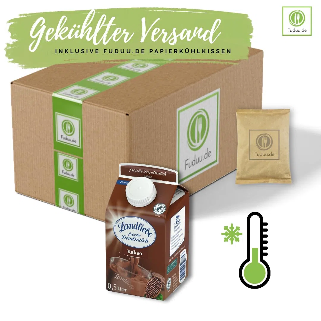 Landliebe - Kakao Milchmischgetränk 1,5% Fett, 10 x 0,5L – cremiger Trinkgenus, praktische To-go-Flaschen | powered by Fuduu.de