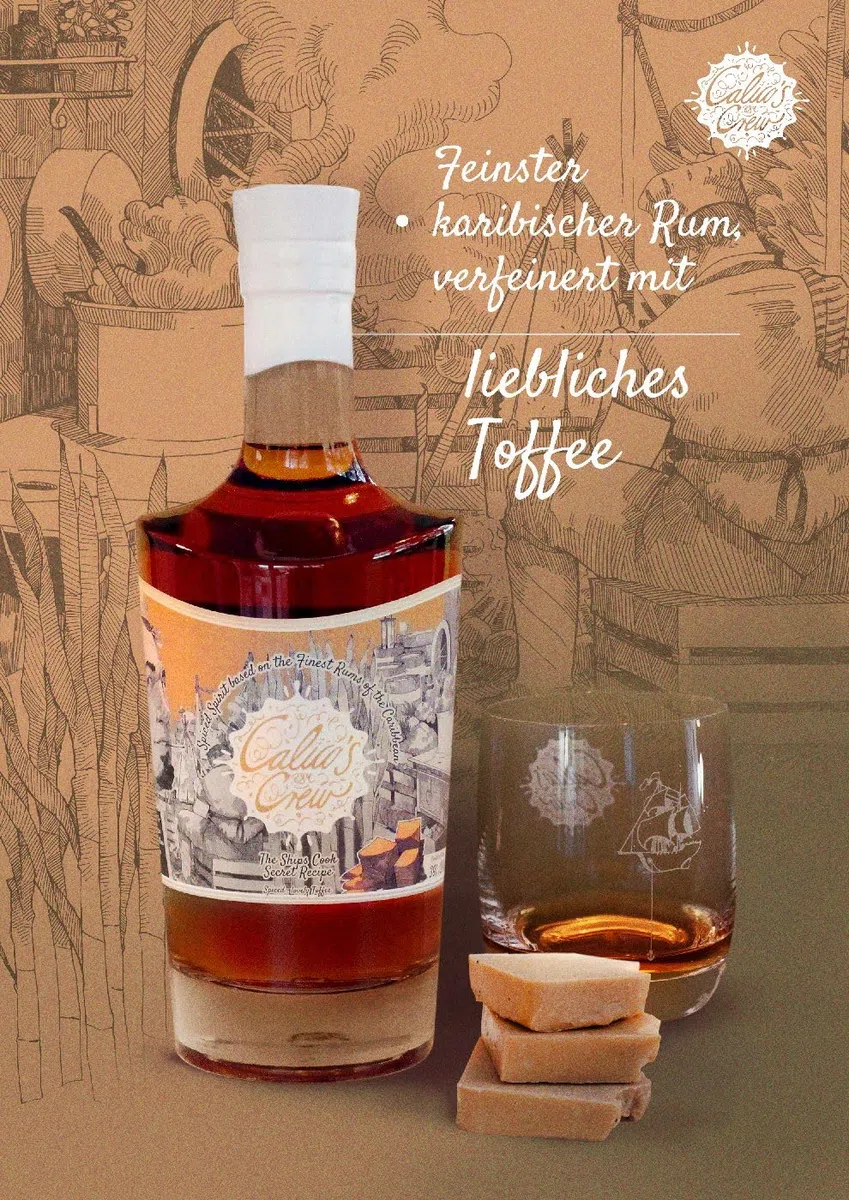 Calico's Crew The Ships Cook Secret Recipe Toffee 39% Rum mit Toffee