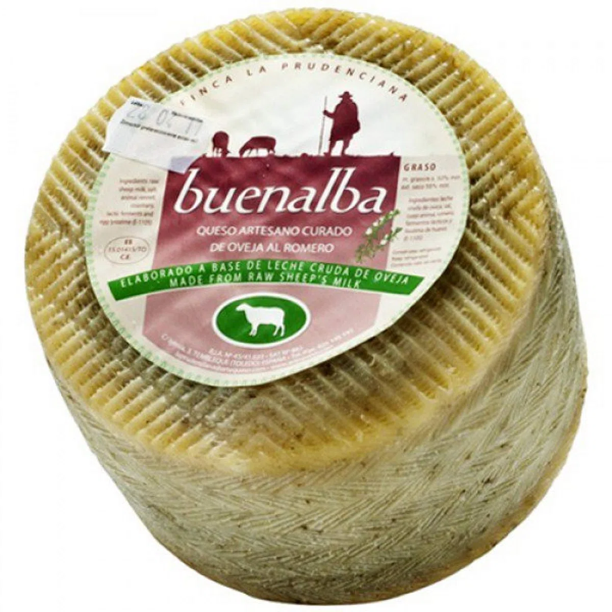 Geräucherter Schafskäse mit Rosmarin von Buenalba ca. 3,2 kg - Artequeso