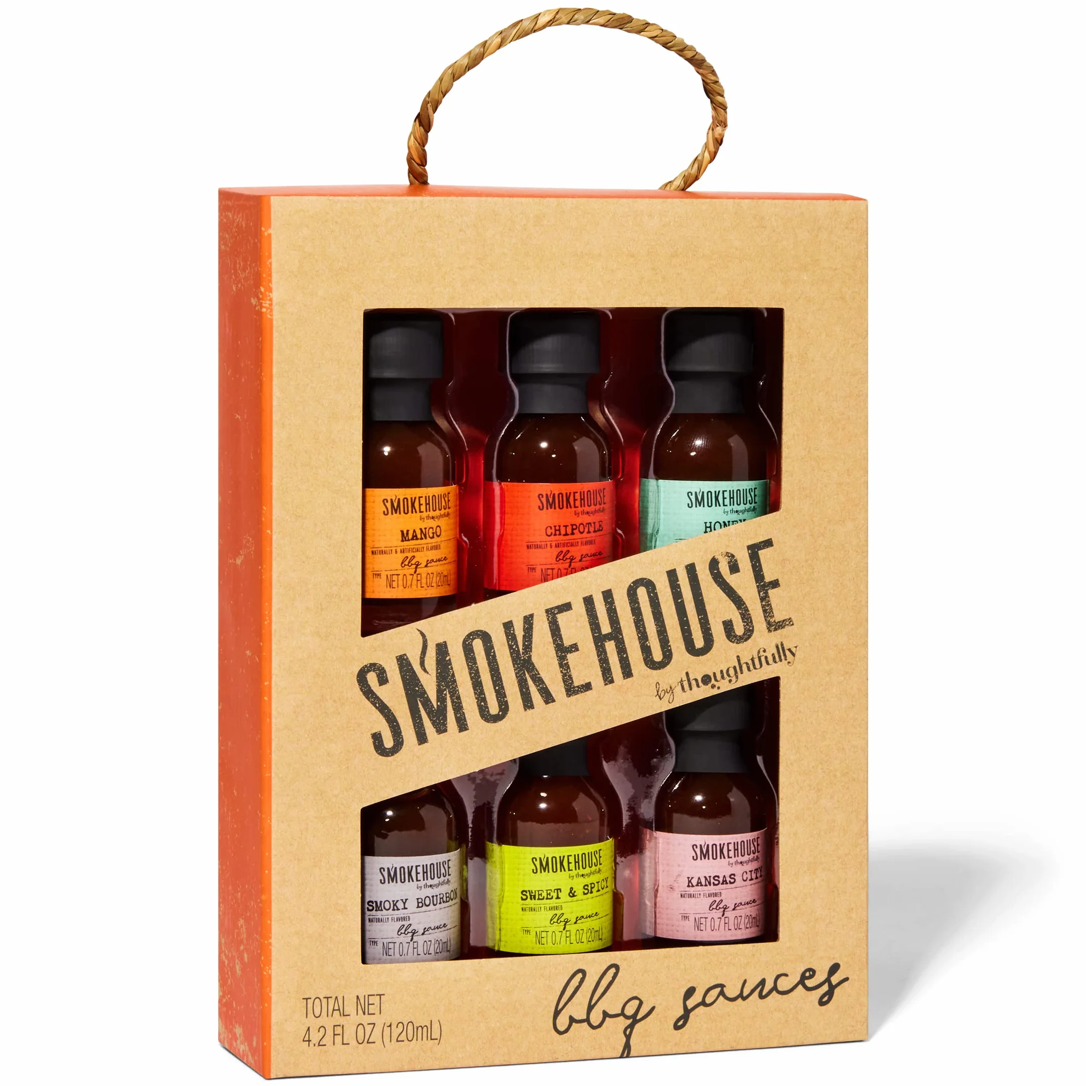 Thoughtfully - BBQ Saucen Probier-Set - Geschenk-Set Mit 6 Kleinen Grill-Saucen à 20g - Geschenk für Männer und Frauen