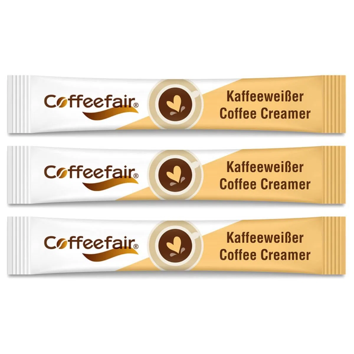 Coffeefair Kaffeeweißer Sticks 500 x 2,5g einzeln verpackt, Kaffeeweisser Portionspackungen im hygienischen Spender, ideal für eine Tasse Kaffee, lange haltbar