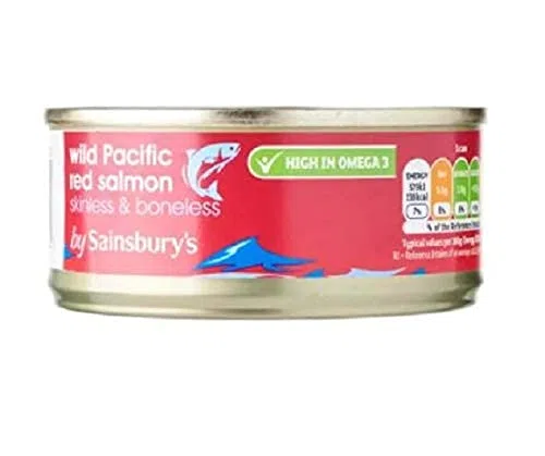 Sainsbury's Wild Pacific Red Lachs Hautfrei und Knochenlos, 105 g – Wild Pacific Red Lachs Hautlos und Knochenlos.