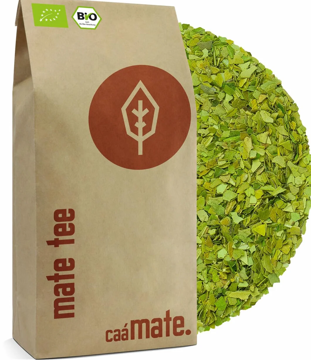 Bio Mate Tee 1Kg Mateblätter pur frisch & grün fair, ökologisch & luftgetrocknet organic Yerba Mate kontrolliert, zertifiziert & abgefüllt in Deutschland