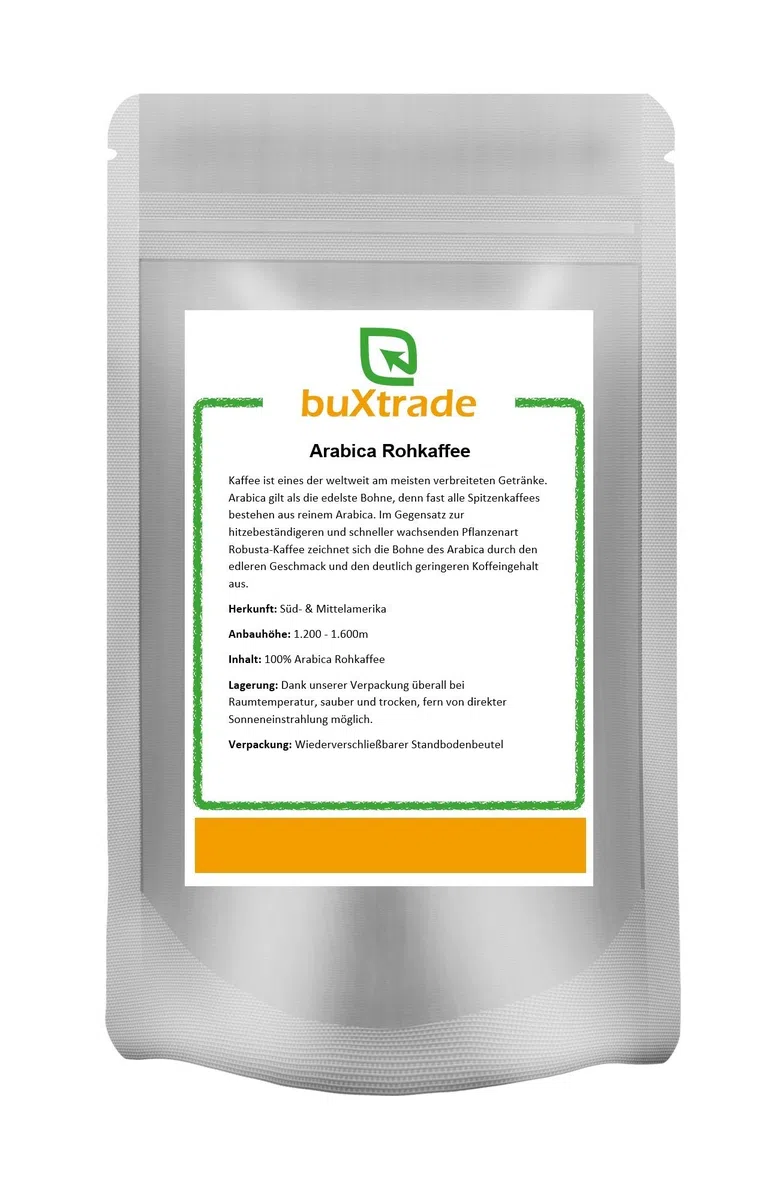 2 x 500 g Arabica Rohkaffee | Grüner Kaffee | roh | Spitzenkaffee | Kaffeebohnen | 1 kg