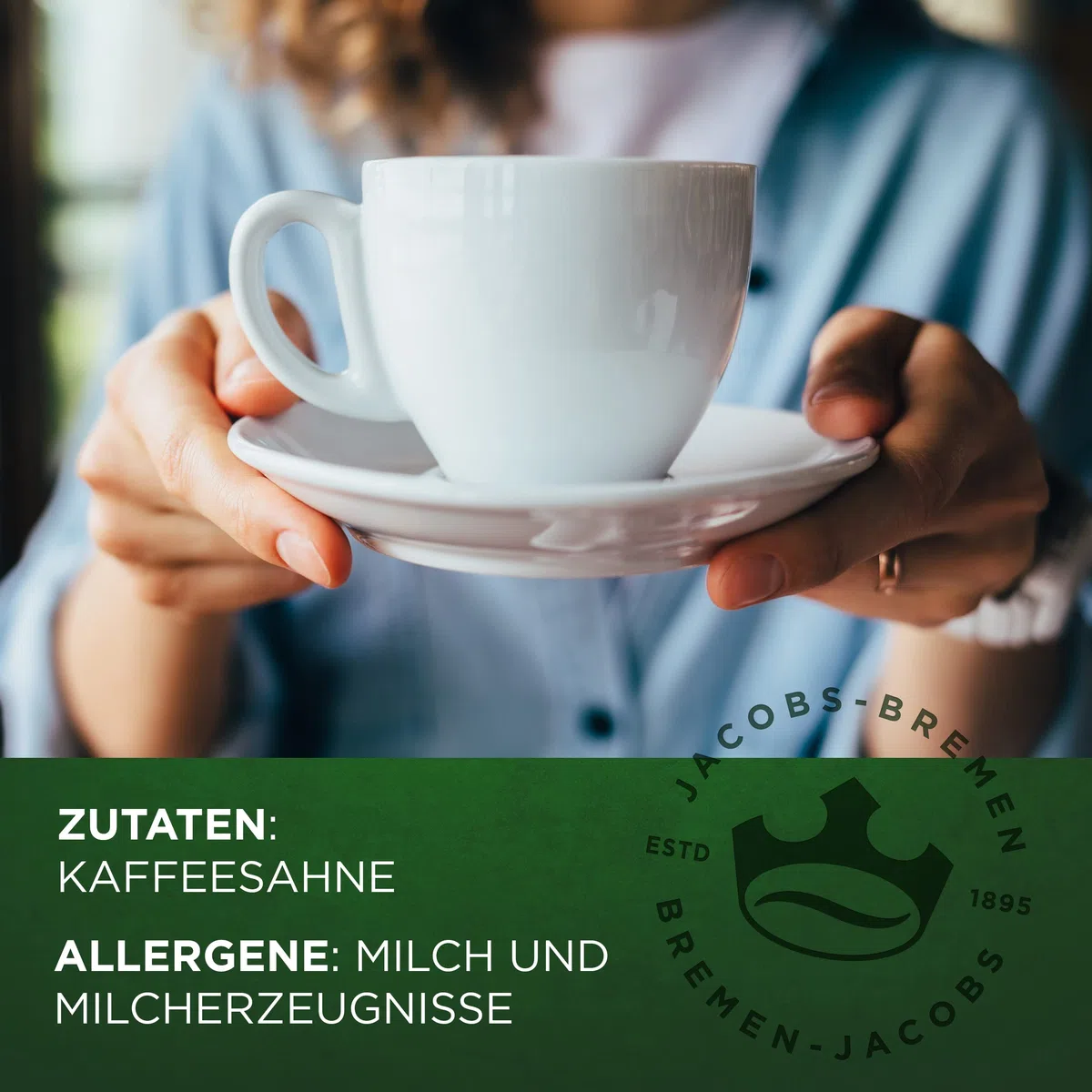 Jacobs Professional Kaffeesahne, hygienisch einzeln verpackt, für Tee & Kaffee geeignet, Tassenportion, 10% Fett, 7,5 g pro Portion, 240 Stück