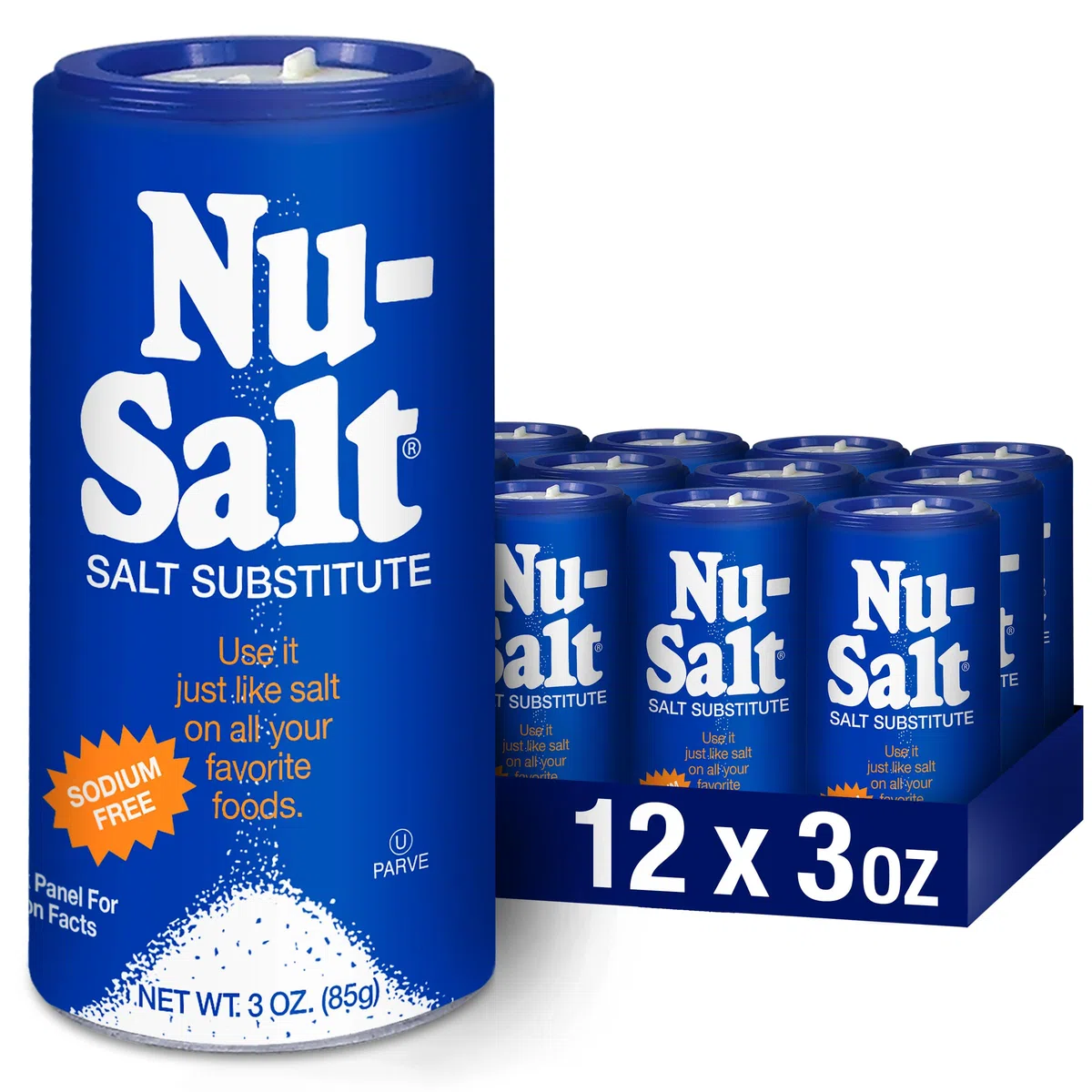 Nu-Salt, 3-Ounce Shaker (Pack of 12) by Sweet 'N Low