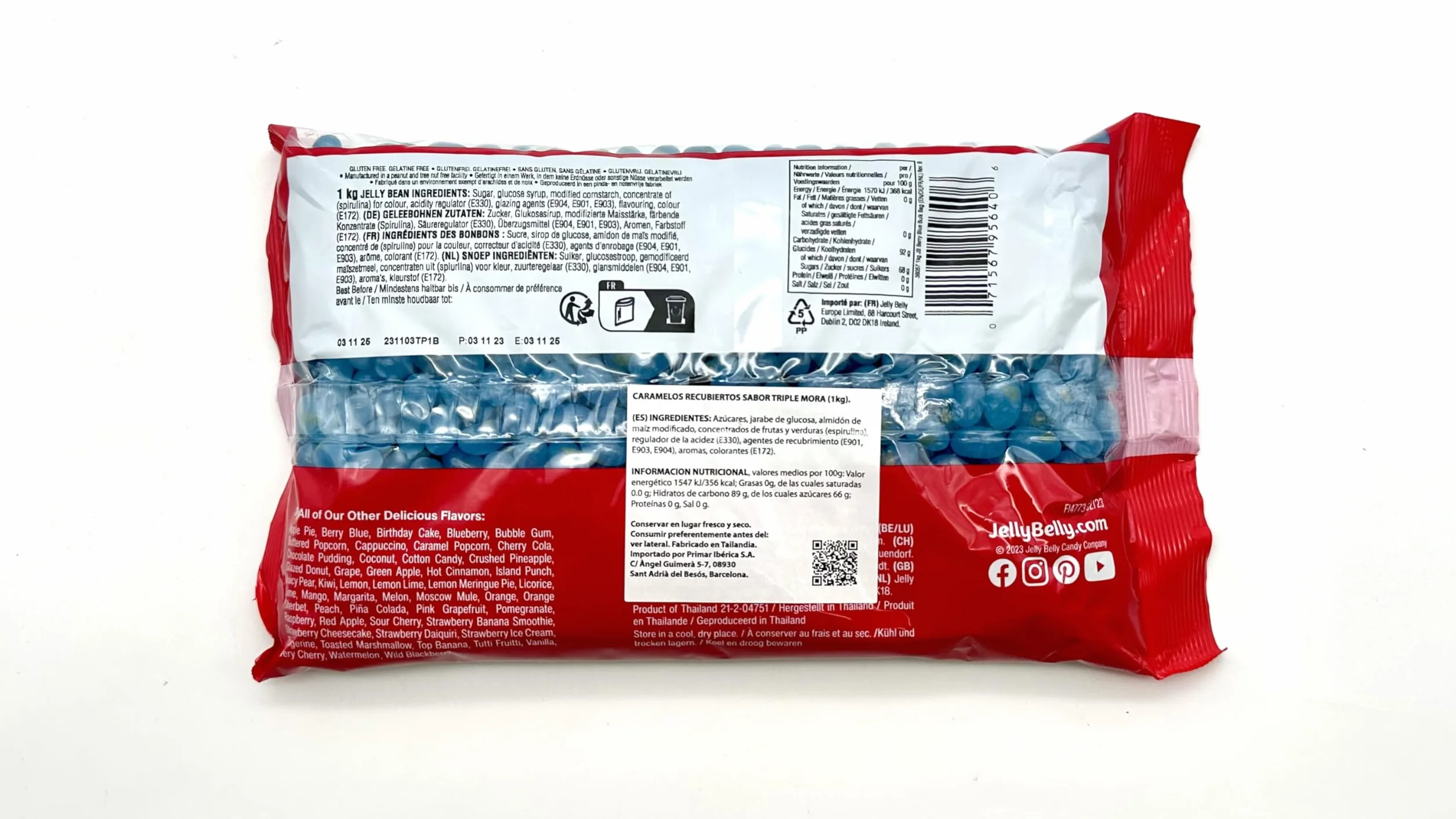 Jelly Belly Bean Dreibeeren - 1000g