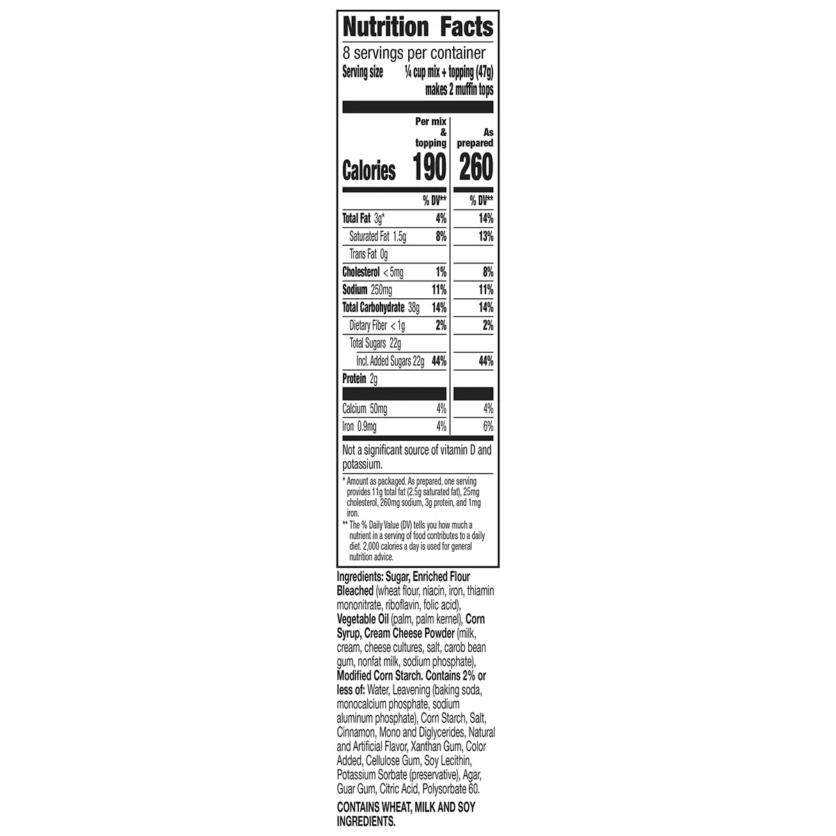 Betty Crocker Muffin-Tops-Mix, Zimt, mit Belag, 380 ml