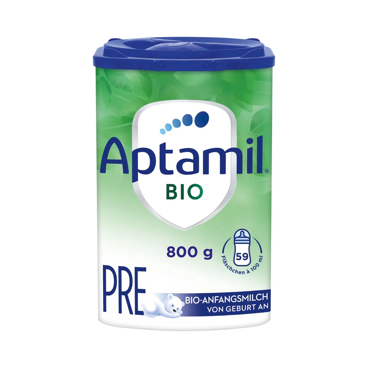 Aptamil Bio Pre – Anfangsmilch von Geburt an – Pflanzliche Öle ohne Palmöl – 1 x 800 g
