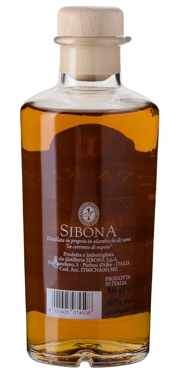 Nº1 SIBONA Grappa Riserva Botti da Porto 40% vol. (1 x 0,5l) – Einzigartiger Grappa aus Italien im Port-Fass gereift