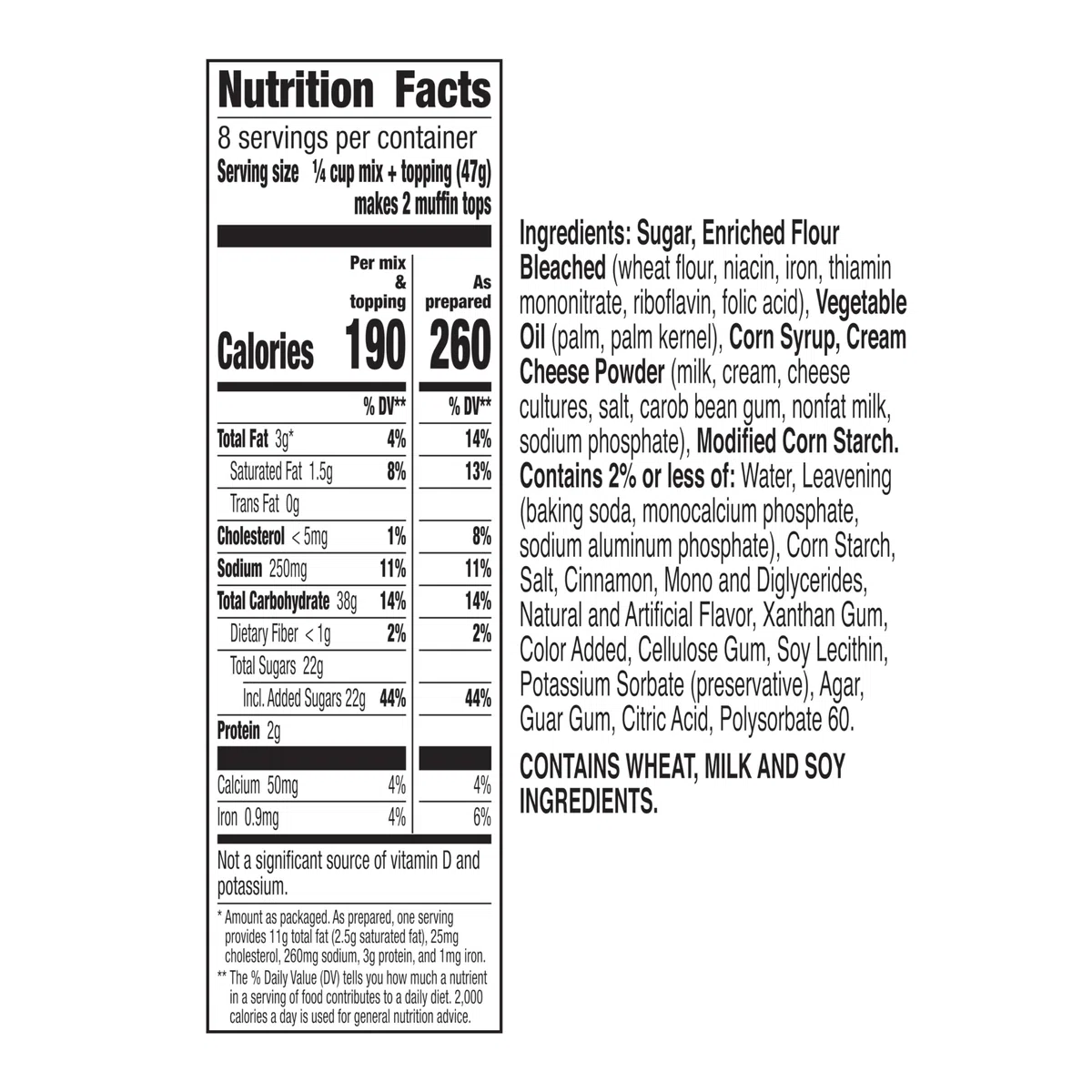 Betty Crocker Muffin-Tops-Mix, Zimt, mit Belag, 380 ml