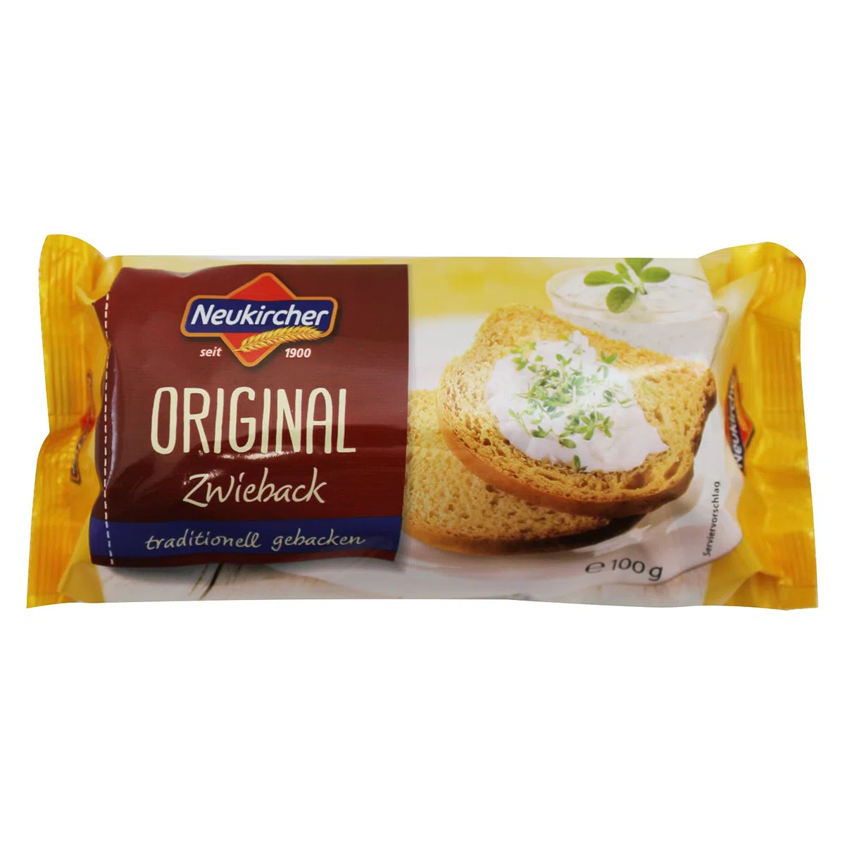 14er Sparpack Original Neukircher Zwieback (14 x 100 g) herzhaft & knusprig leicht verdaulich vollmundiger Geschmack