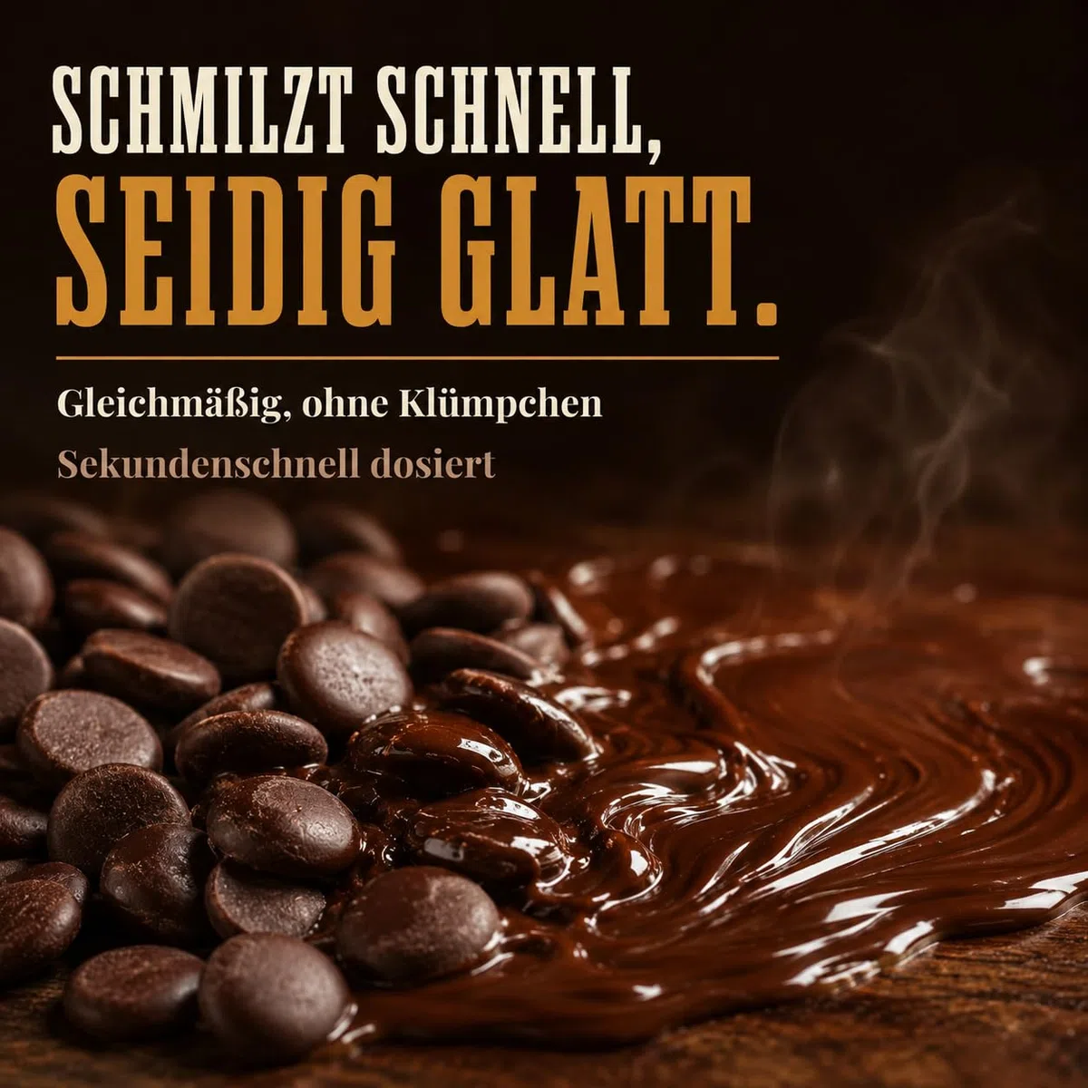 GiDeli Dunkle Schokoladenkuvertüre 70% Drops 500g im Eimer - Professionelle Zartbitterschokolade zum Temperieren - Kakao aus Ghana - Fließfähigkeit 45 - Ideal für Torten, Pralinen & Ganache