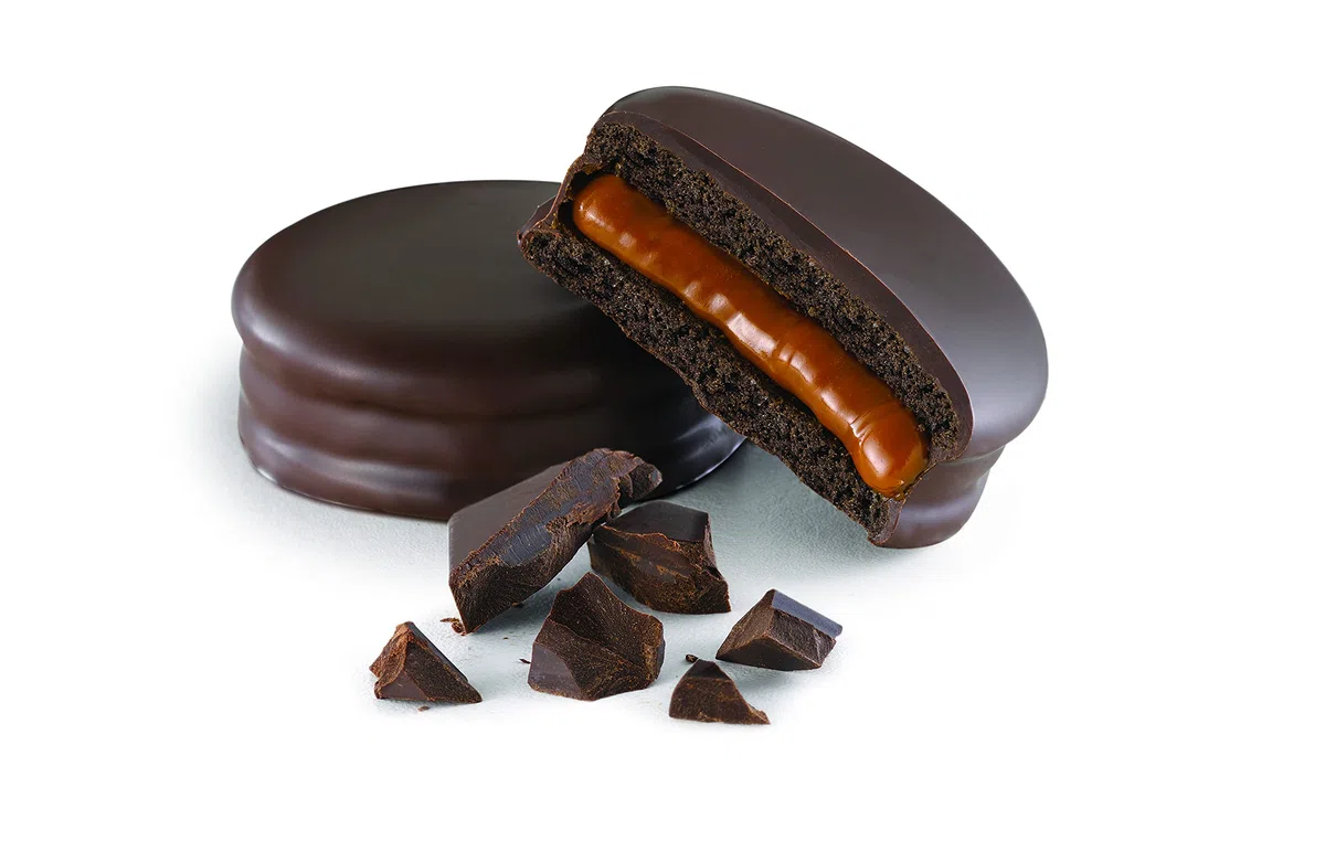Havanna | 70%-Kakao-Alfajores | Überzogene Kekse mit Dulce de Leche-Füllung | 9 Stück | 585 g