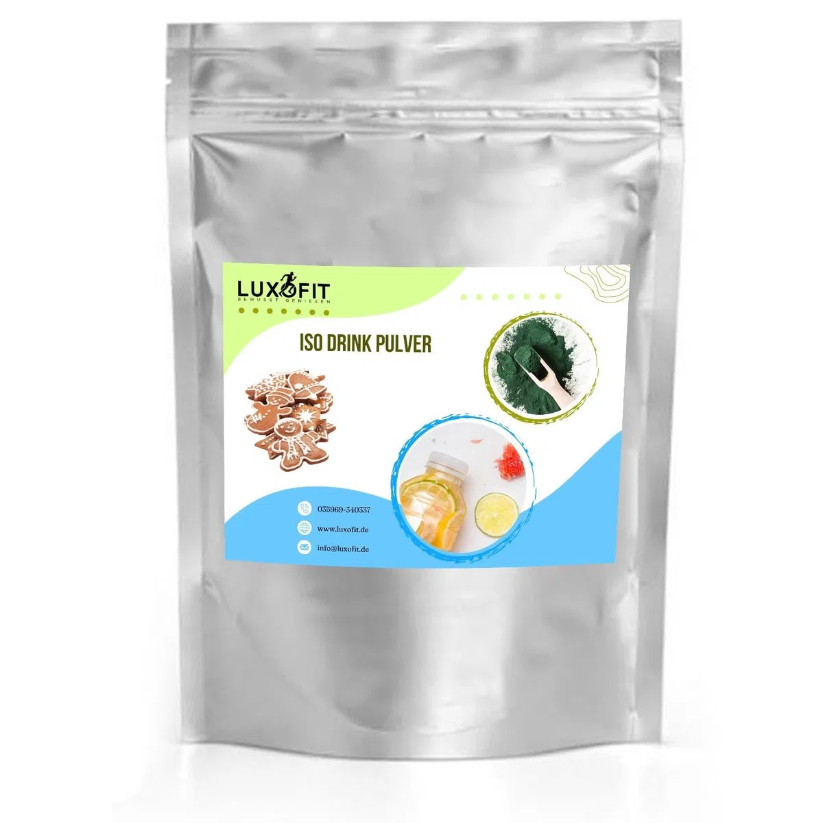 Luxofit Lebkuchen Getränk isotonisch | Iso Drink Pulver, L-Carnitin, Elektrolytgetränk, Trinkpulver, Sporternährung, schnelle und einfache Zubereitung (10 Kg)