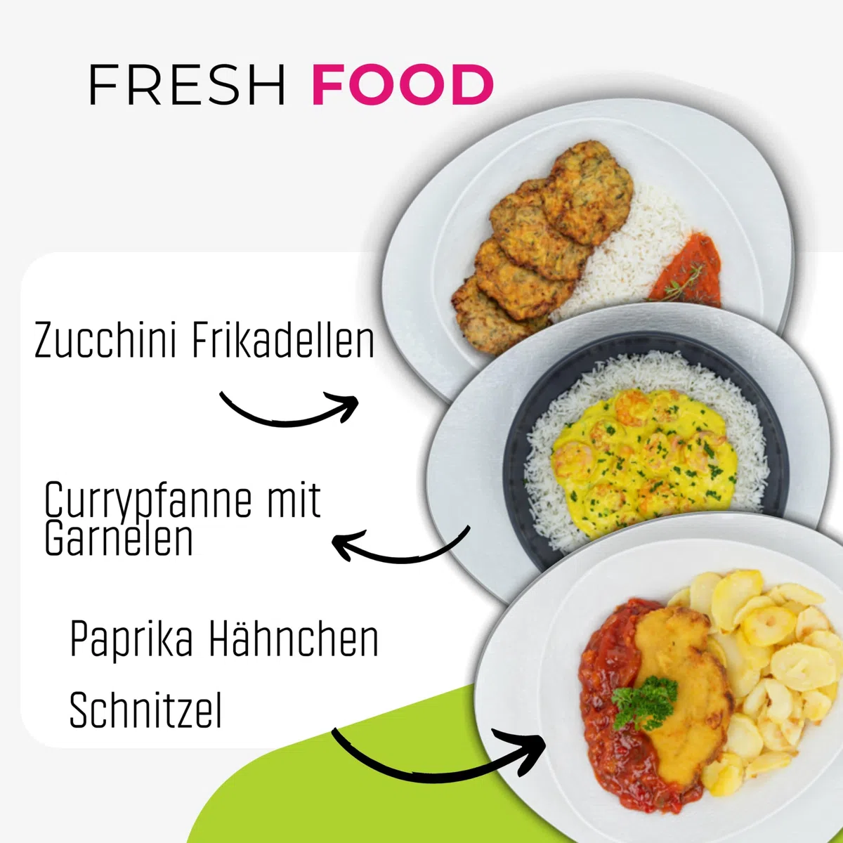 LUNCH4YOU Fertiggerichte – frisch zubereitet und gekühlt geliefert | Hausgemachtes Fertigessen, gesunde Mahlzeit & schnelles Essen für die Mikrowelle | 6 x 500g – Flavour Style Box