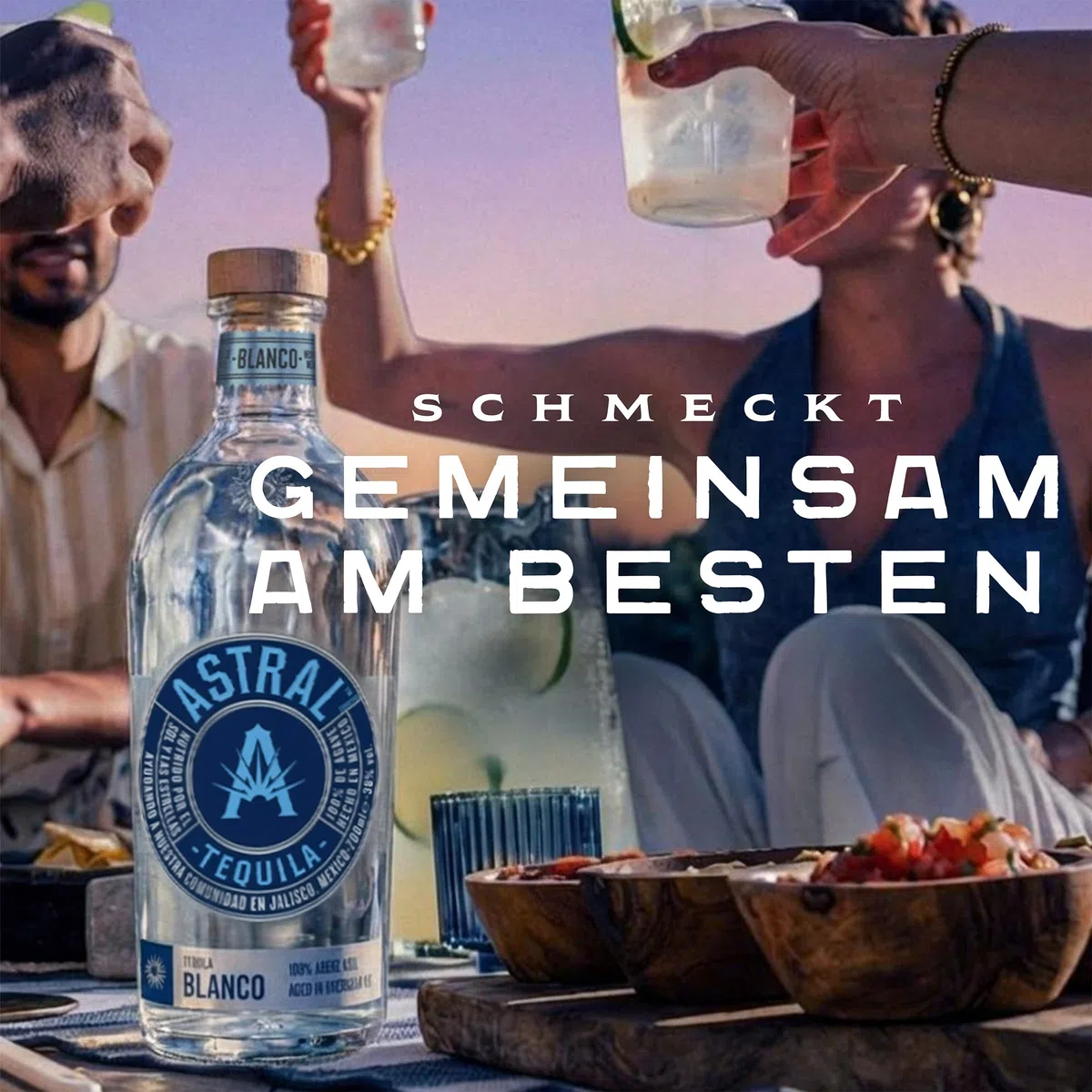 Astral Blanco Tequila | 38% Alkoholgehalt | Einzelflasche 700ml | 100% Blaue Agave