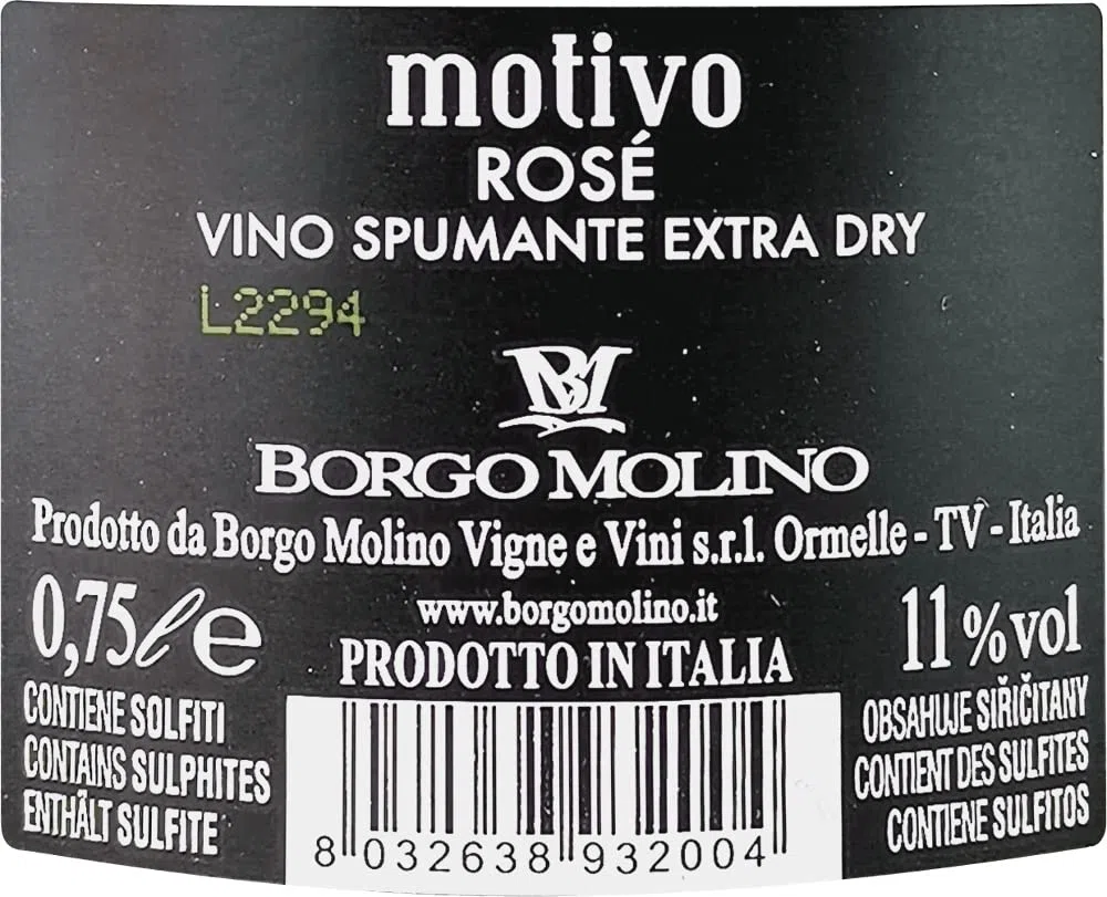 VINELLO 6er Weinpaket Italien - Motivo Rosé extra dry - Borgo Molino mit VINELLO.weinausgießer | 6 x 0,75 Liter