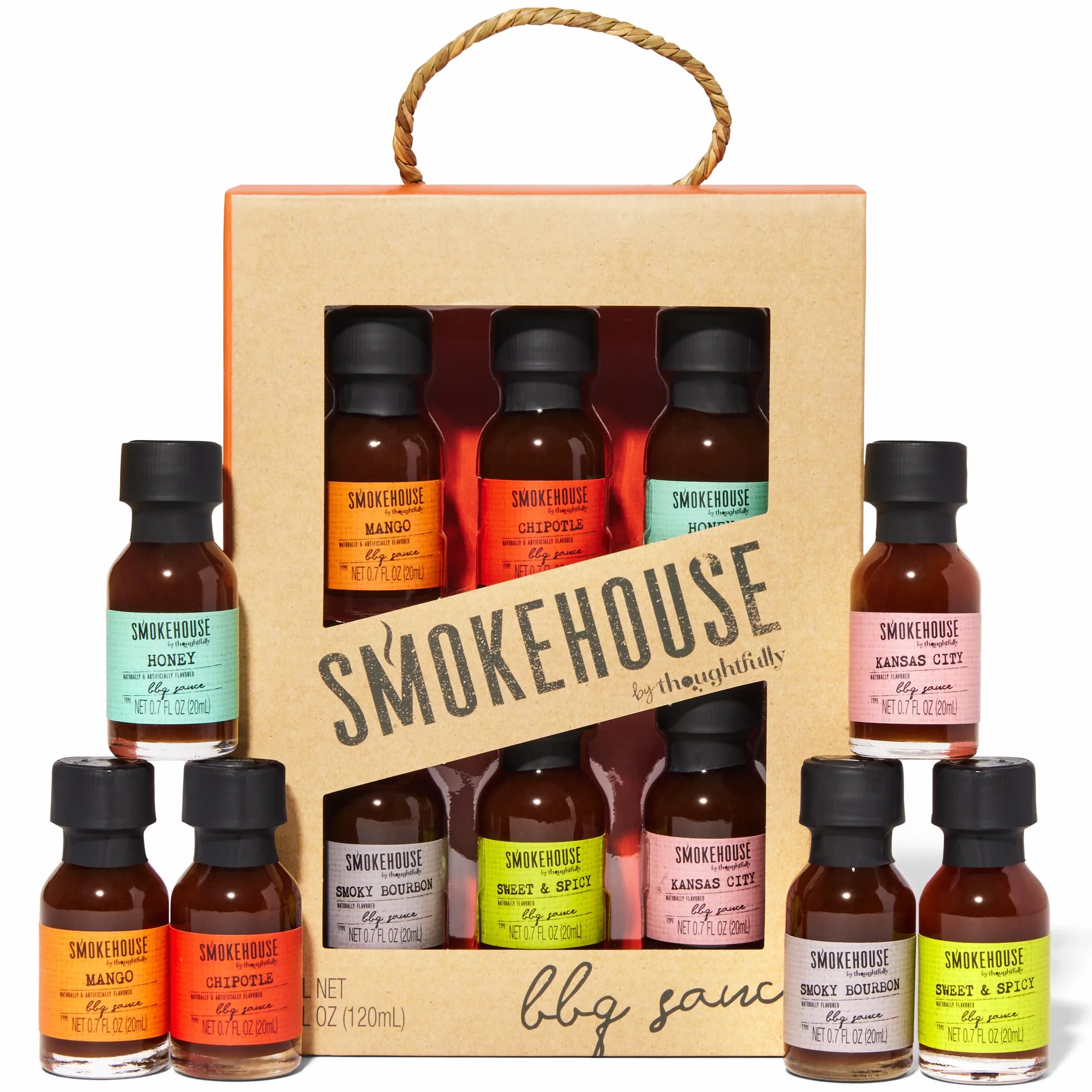 Thoughtfully - BBQ Saucen Probier-Set - Geschenk-Set Mit 6 Kleinen Grill-Saucen à 20g - Geschenk für Männer und Frauen