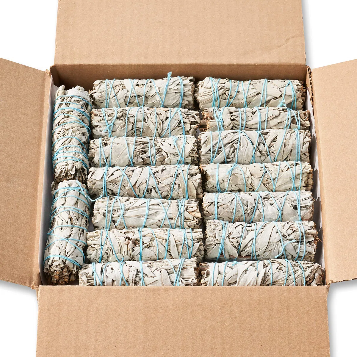 100 weiße Salbei-Smudge-Sticks, Großhandels-Masse – nachhaltig angebaut für Heilung, Stressabbau, spirituelle Nutzung und persönliche Entwicklung