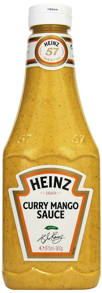 Heinz Curry Mango Sauce, Squeeze-Dosierflasche, 875 ml