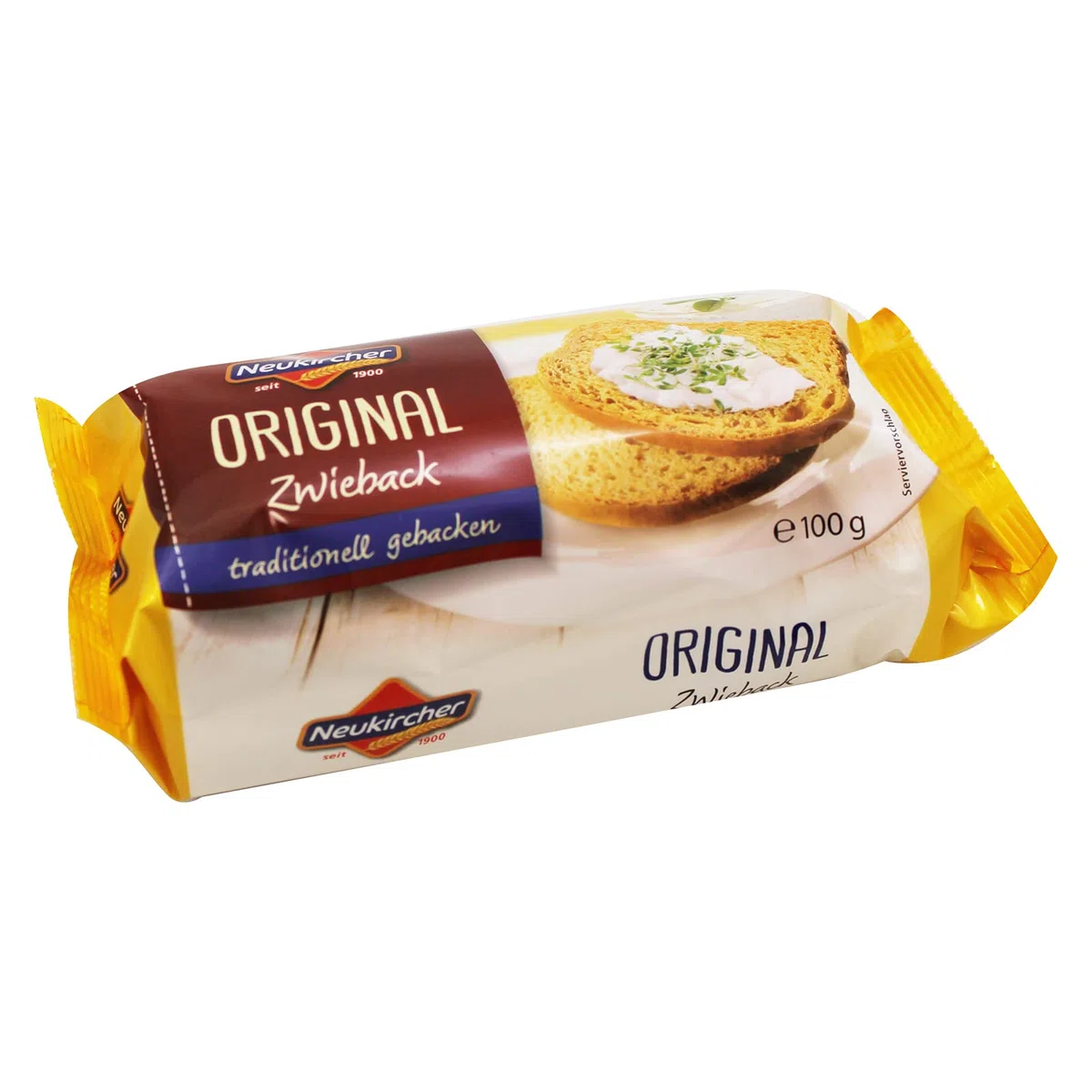 14er Sparpack Original Neukircher Zwieback (14 x 100 g) herzhaft & knusprig leicht verdaulich vollmundiger Geschmack