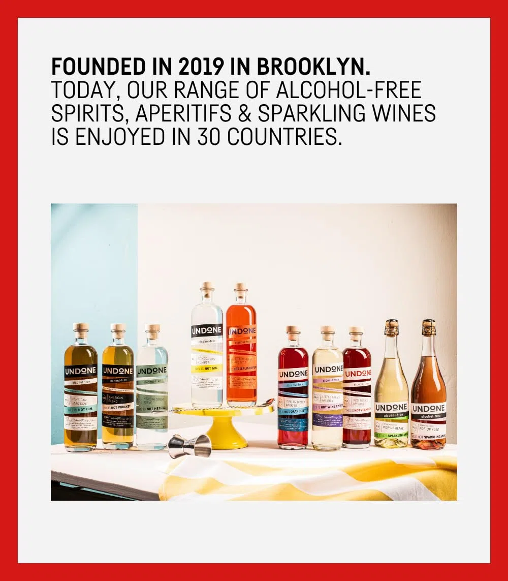 UNDONE No. 9 Red Torino Aperitif - Not Vermouth · 700ml · Alkoholfreier Vermouth Rosso mit authentischem Geschmack · Natürliche Inhaltsstoffe · <0,3% Alkohol