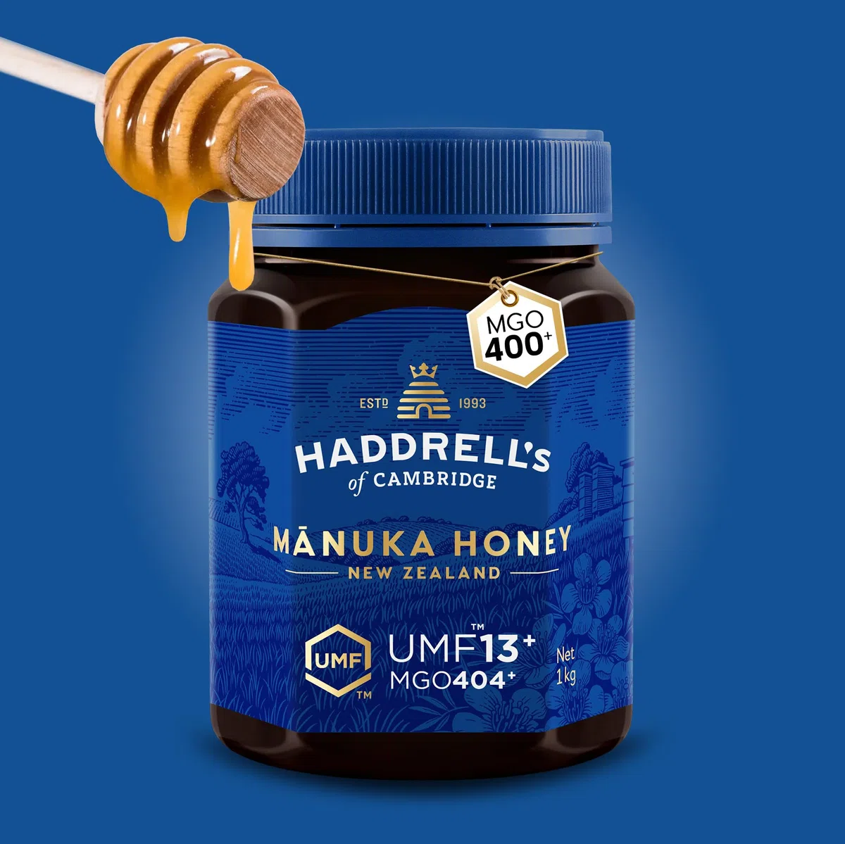 Haddrell's of Cambridge | Manuka Honig MGO 400+ (UMF 13+) | Großpackung | 1000g
