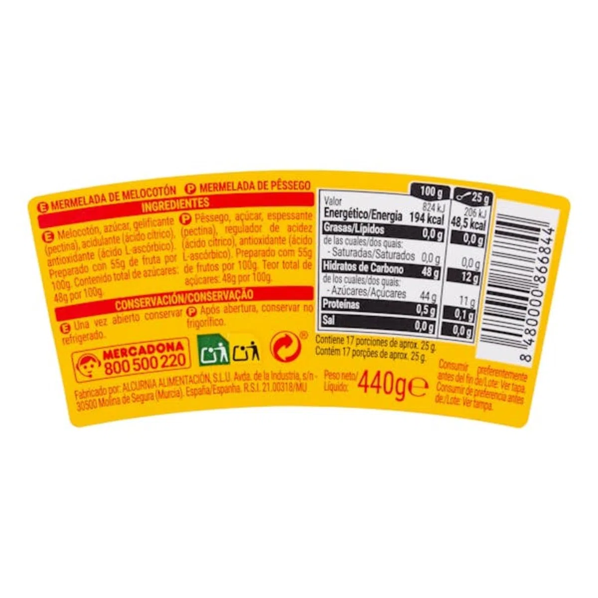 Pfirsichmarmelade 4er-Pack