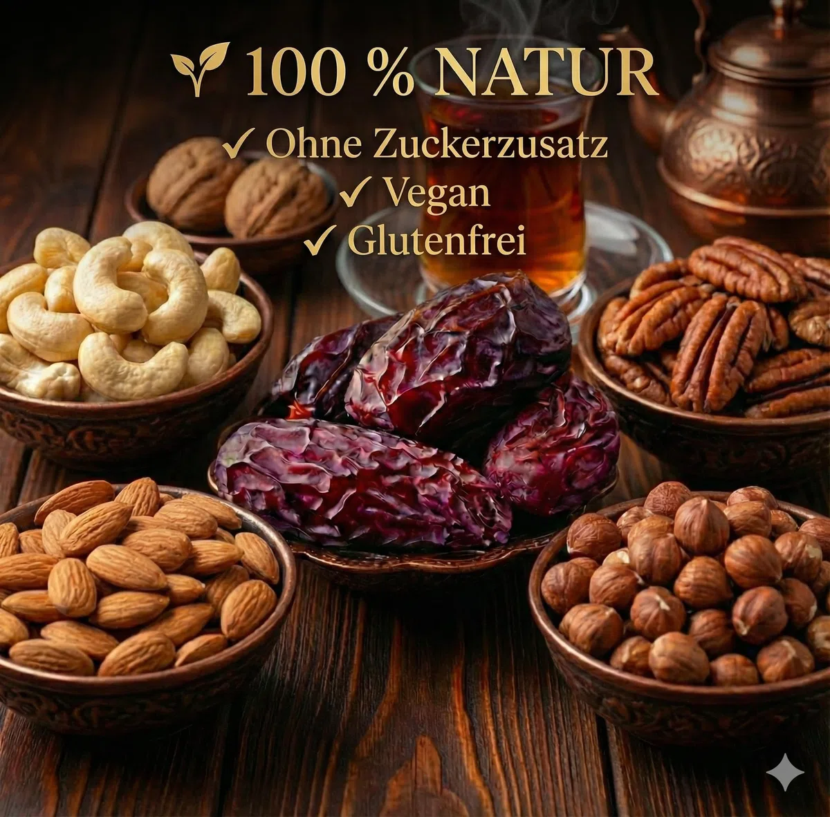 Premium GOLD Medjoul Datteln JUMBO – Extra Große Medjool Dates aus Palästina – Neue Ernte 2025/26 – Ohne Zuckerzusatz – Vegan & Glutenfrei – 100% Natur (1 kg)
