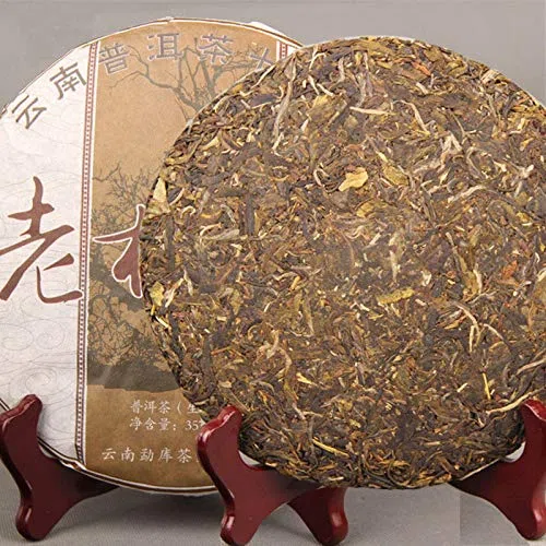 Roher Pu-erh Tee 357g (0.787LB) Natürlicher organischer Tee China Puer Tee Gesundheit grüner Tee Pu'er Tee Chinesischer Tee Pu er Tee Roher Tee Puerh Tee Grünes Lebensmittel Alte Bäume Pu erh Tee